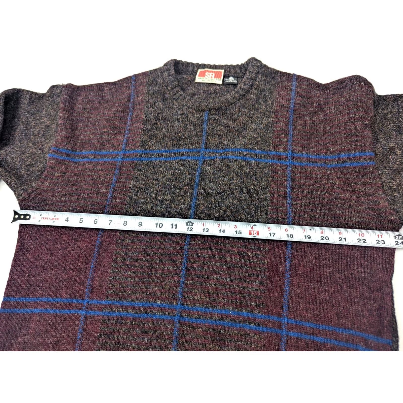 Vintage SR for Shillito Rikes VTG 100% Virgin Merino Wool Pullover Crew Neck Sweater Men XL Gray Size US XL / EU 56 / 4 - 5 Thumbnail