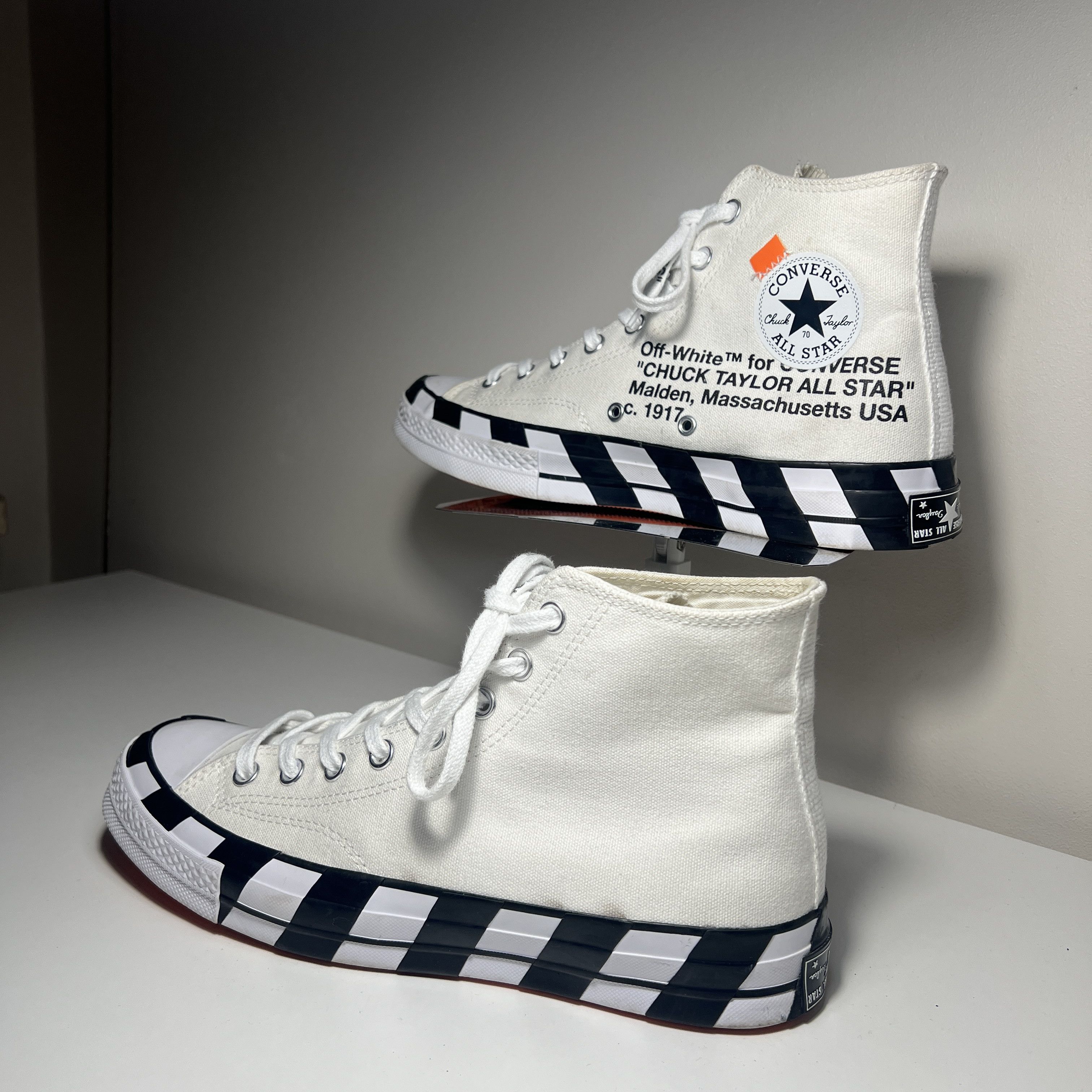 Converse × Off-White Off-White x Converse Chuck Taylor All Star Size US 9 EU 42,5 Size US 9.5 / EU 42-43 - 3 Thumbnail