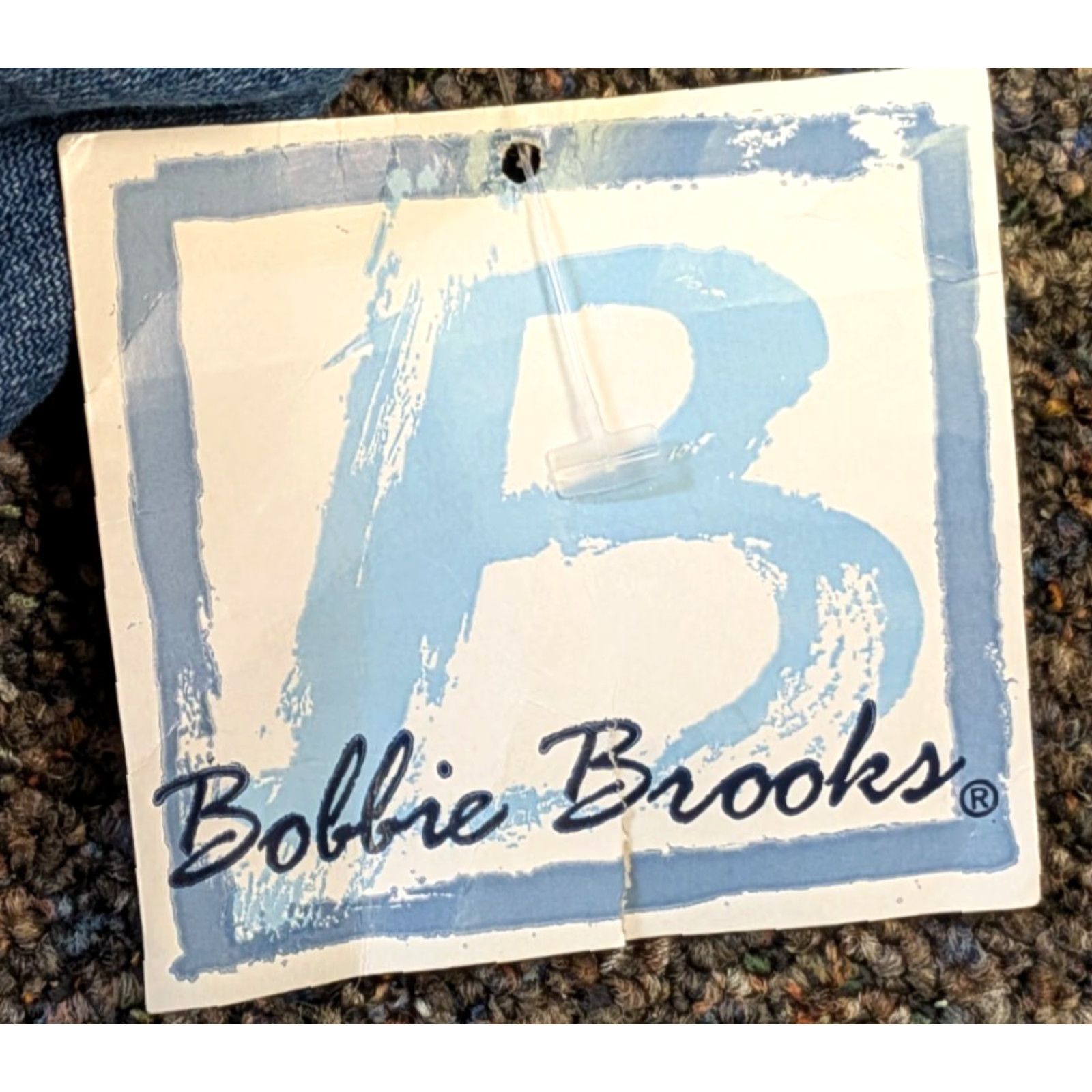 Vintage VINTAGE Bobbie Brooks NWT Jeans 18P Petite Dark Stonewash Elastic Waist Stretch Pull On Women Size 40" / US 18 - 5 Thumbnail