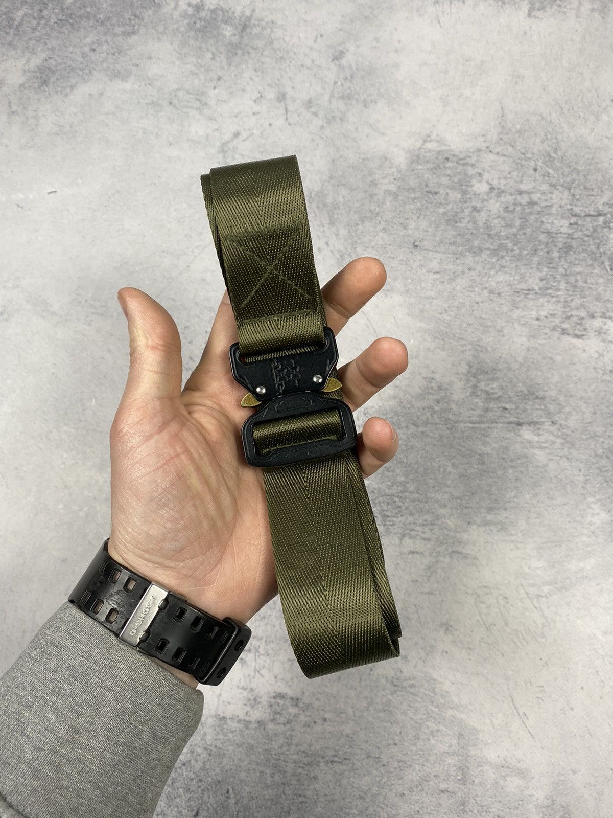 Other Military Tactical Outdoor Hiking Olive Nylon Universal Belt Size ONE SIZE - 11 Thumbnail