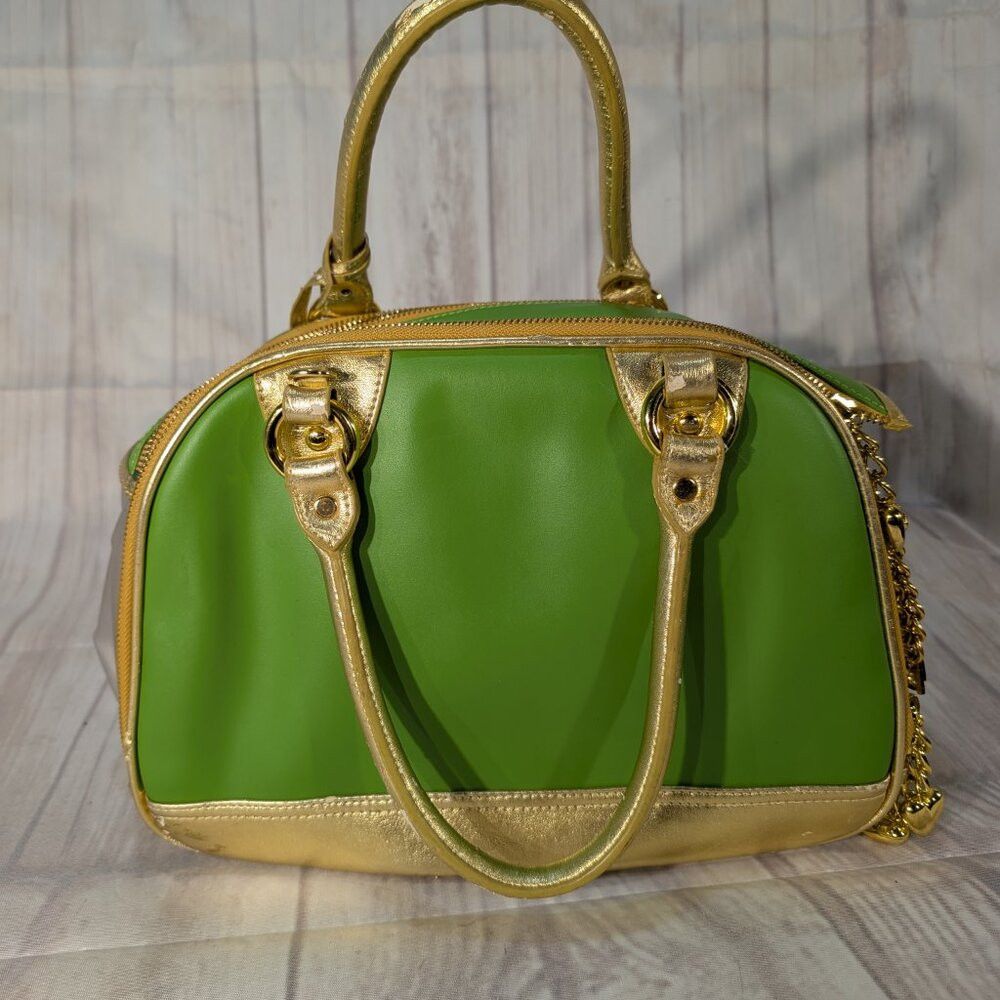 Juicy Couture Juicy Couture Vintage Green-Gold Pet Carrier Bag Size ONE SIZE - 8 Thumbnail