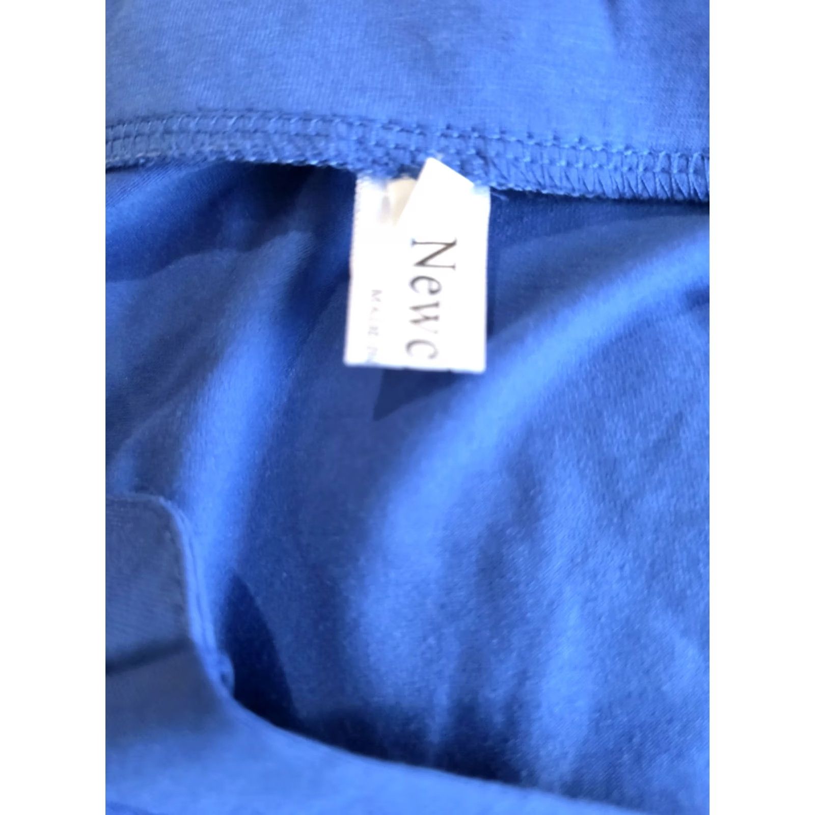 Vintage New Choice Women Collard Casual Blue Short Sleeve Top Blouse XL Blue Womens Short Sleeve Shirt Xl Size XL / US 12-14 / IT 48-50 - 3 Thumbnail
