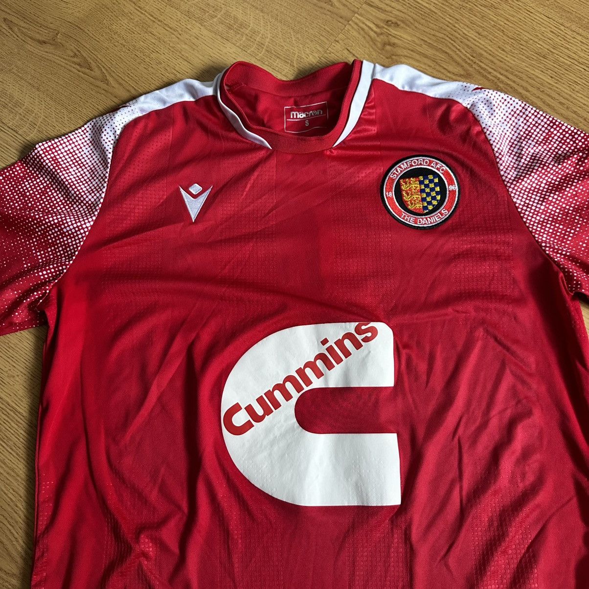 Macron Stamford AFC FOOTBALL SHIRT SOCCER JERSEY Size US S / EU 44-46 / 1 - 2 Thumbnail