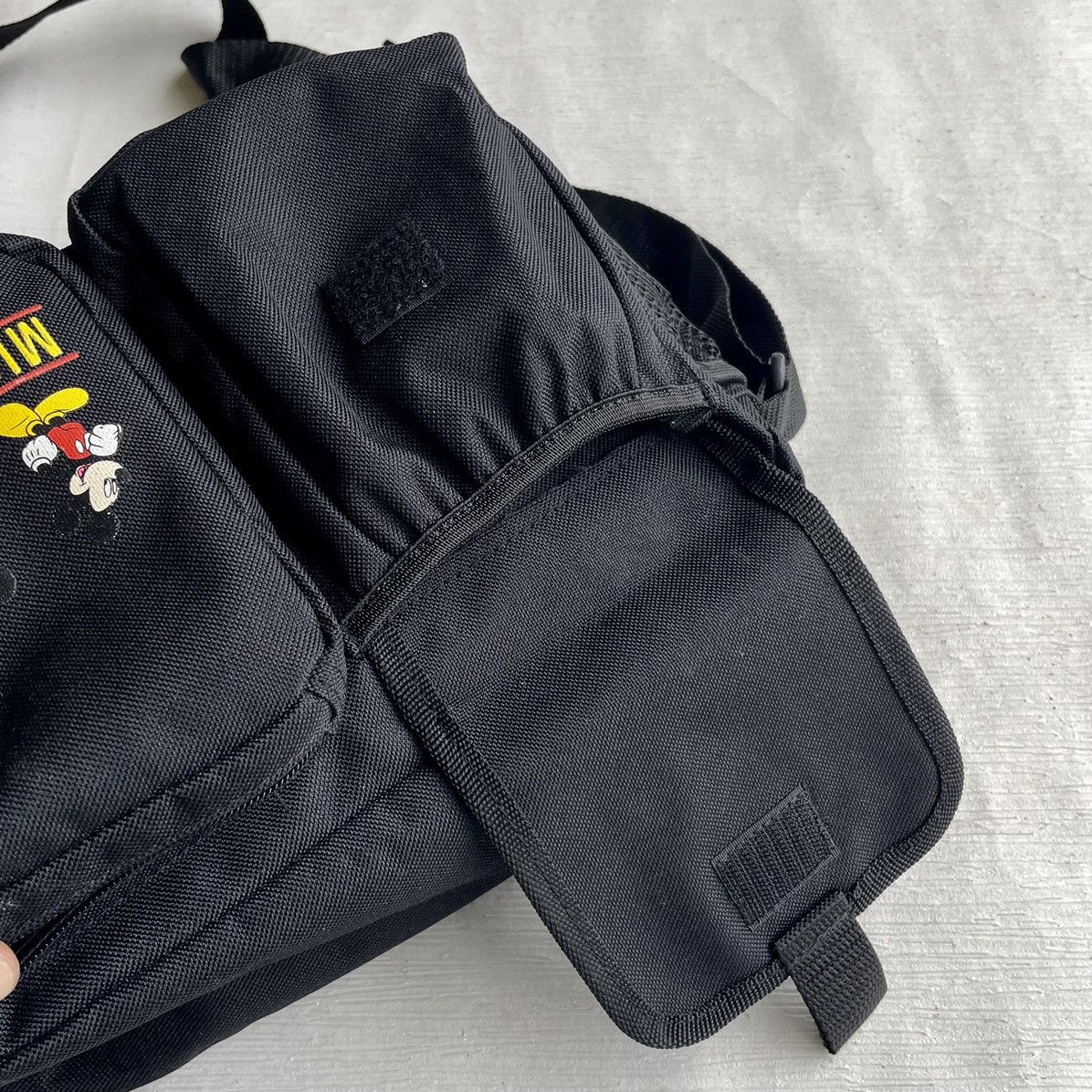 Disney × Mickey Mouse Double Pocket Mickey Mouse Black Sling Bag Size ONE SIZE - 13 Thumbnail