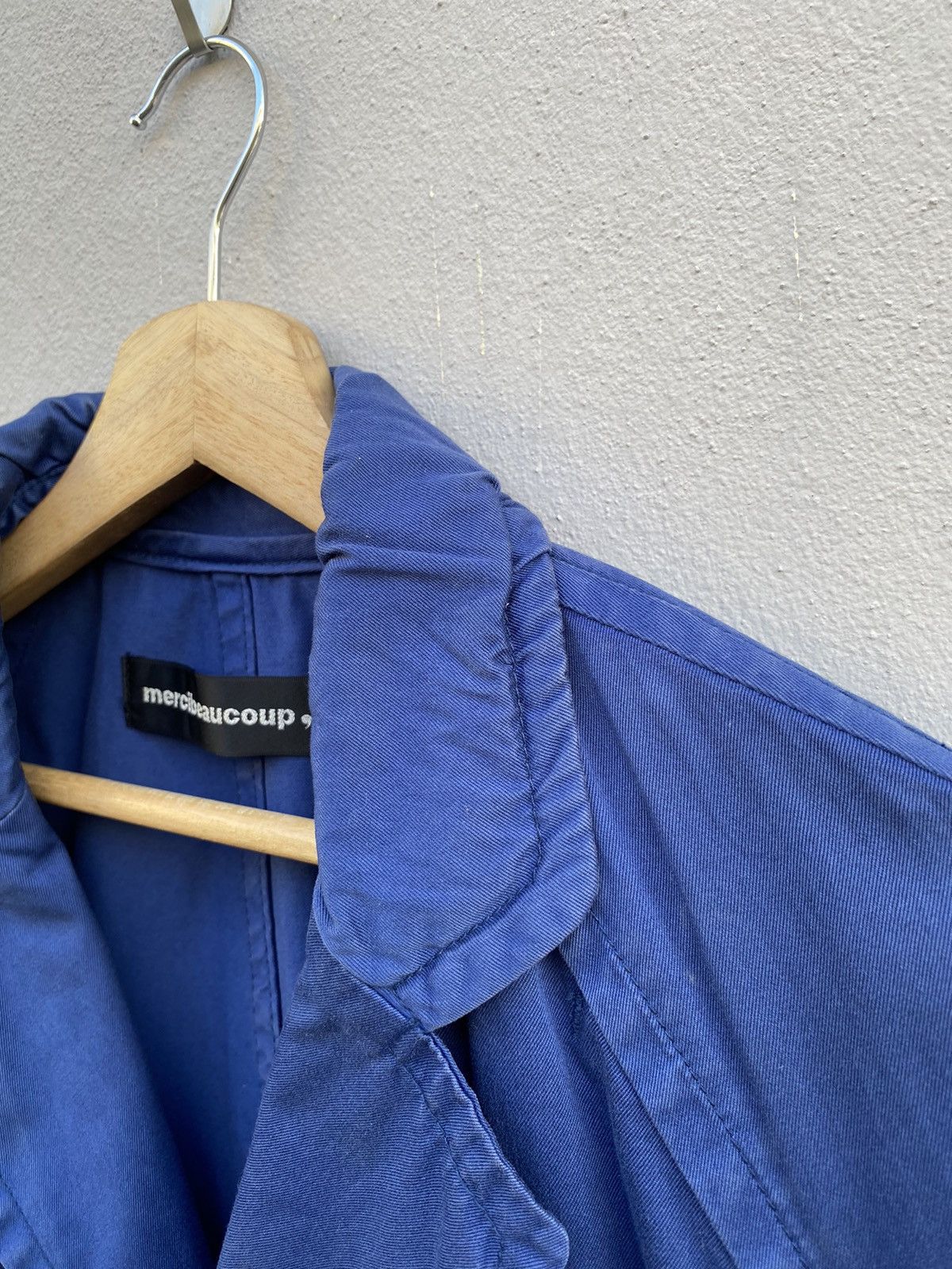 Designer × Issey Miyake × mercibeaucoup Mercibeaucoup by ISSEY MIYAKE Long Parka Blue Garment-Dyed Size US L / EU 52-54 / 3 - 4 Thumbnail