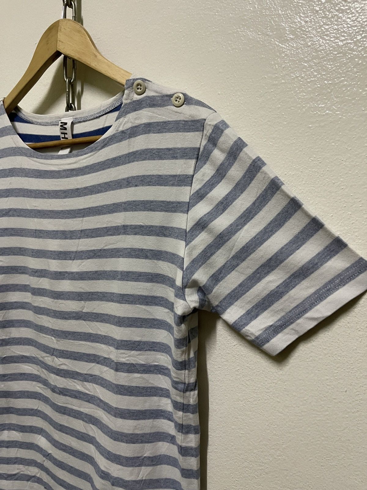 Japanese Brand × Margaret Howell MHL Striped Boat Neck T Shirt Size M / US 6-8 / IT 42-44 - 5 Thumbnail