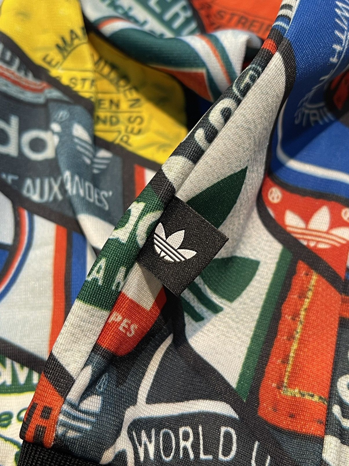 Adidas × Vintage ADIDAS BOMBER BANNERFLAG FULLPRINT JACKET Size US L / EU 52-54 / 3 - 7 Thumbnail