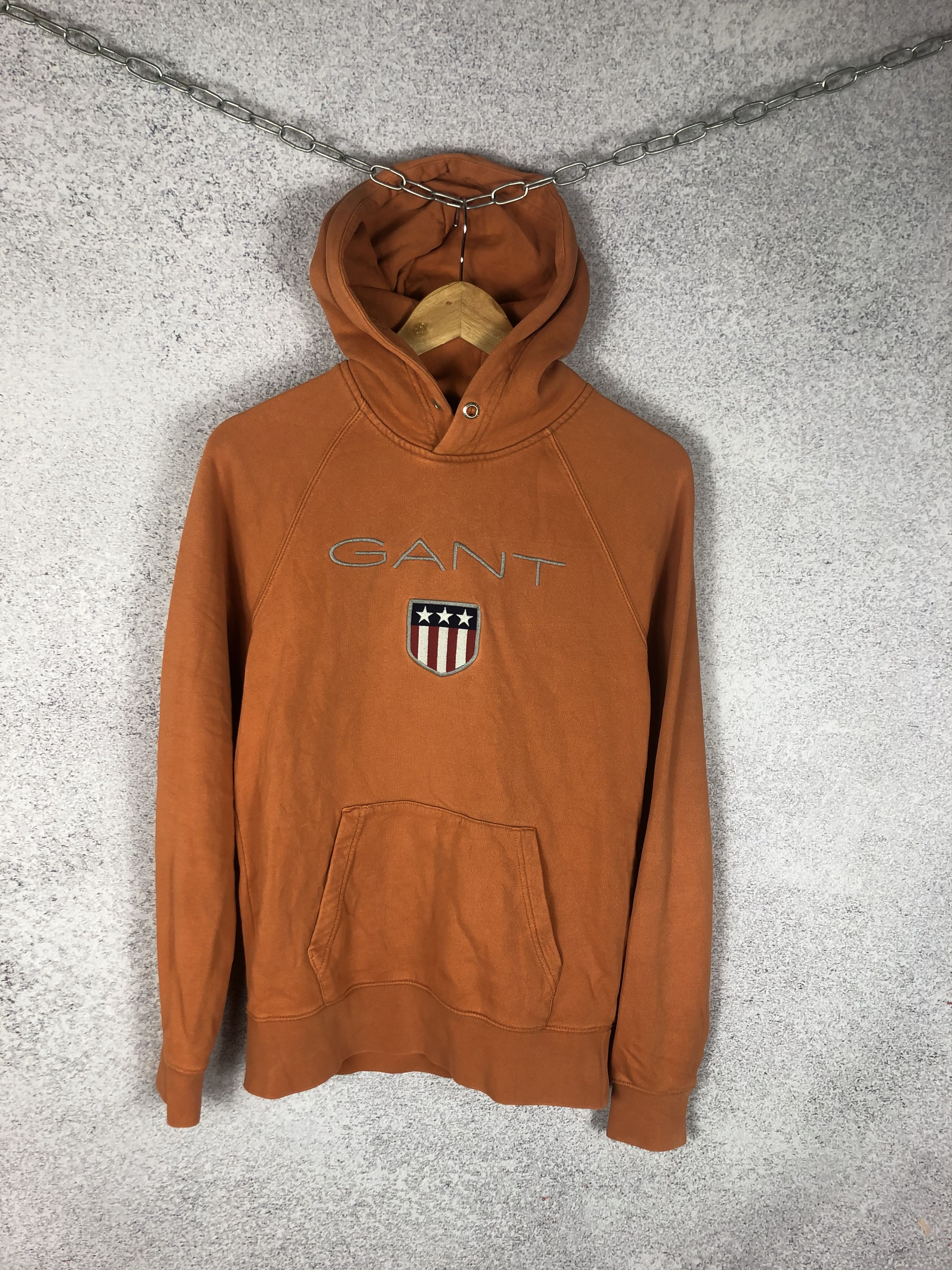 Gant Vintage Gant Big Embroidered Logo Hoodie Size US S / EU 44-46 / 1 - 1 Thumbnail