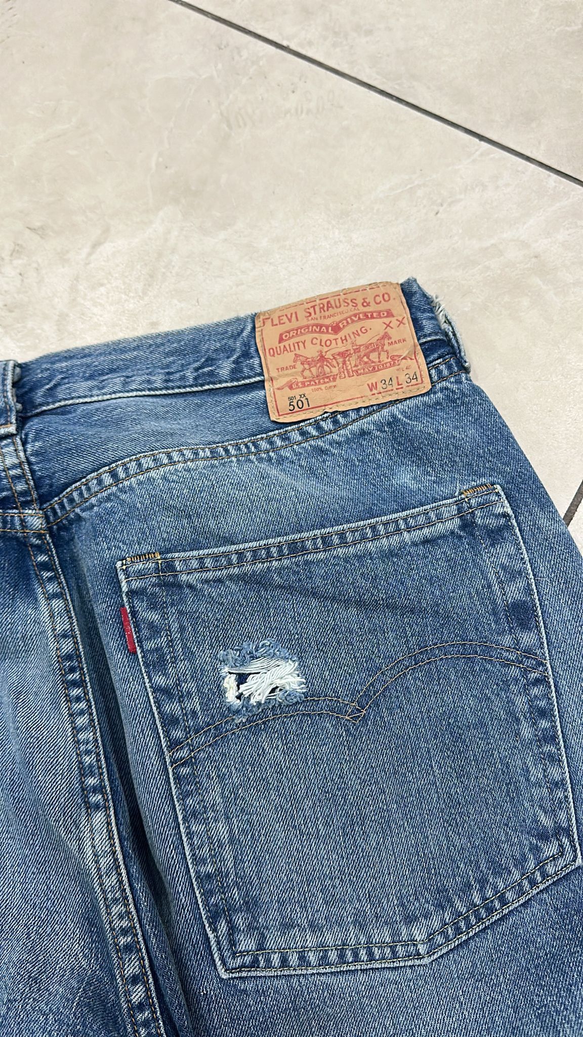 Levi's Vintage Clothing LVC Levi's Vintage Clothing 1966 501XX BigE Selvedge Jeans Size US 34 / EU 50 - 6 Thumbnail