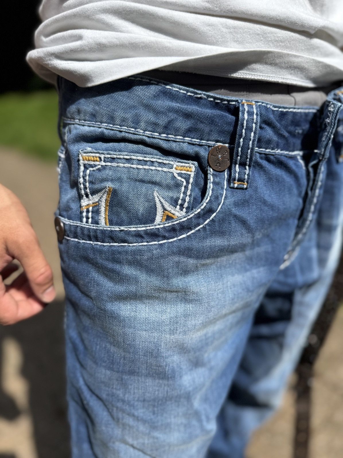 True Religion True Religion Made in USA Vintage Denim Jeans Avantgarde Y2K Size US 34 / EU 50 - 8 Thumbnail