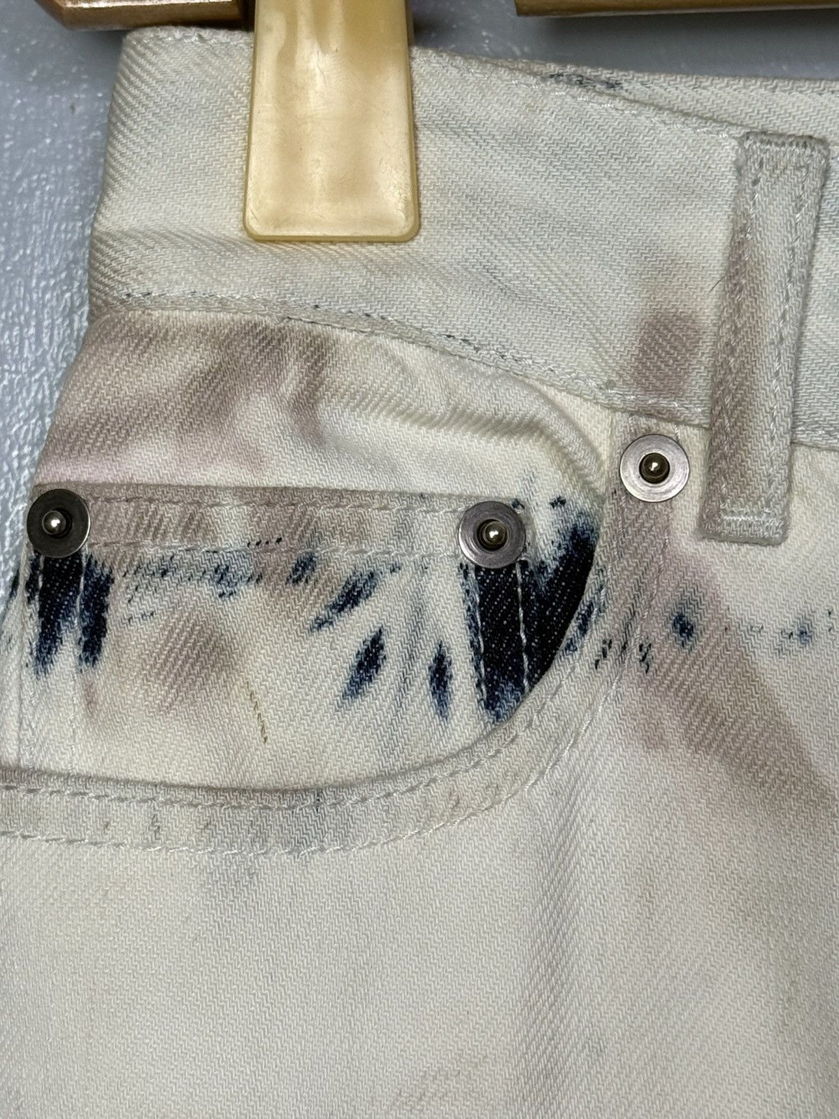 Dior Dior Tie Dye Denim Wide Leg Size 26" / US 2 / IT 38 - 10 Thumbnail