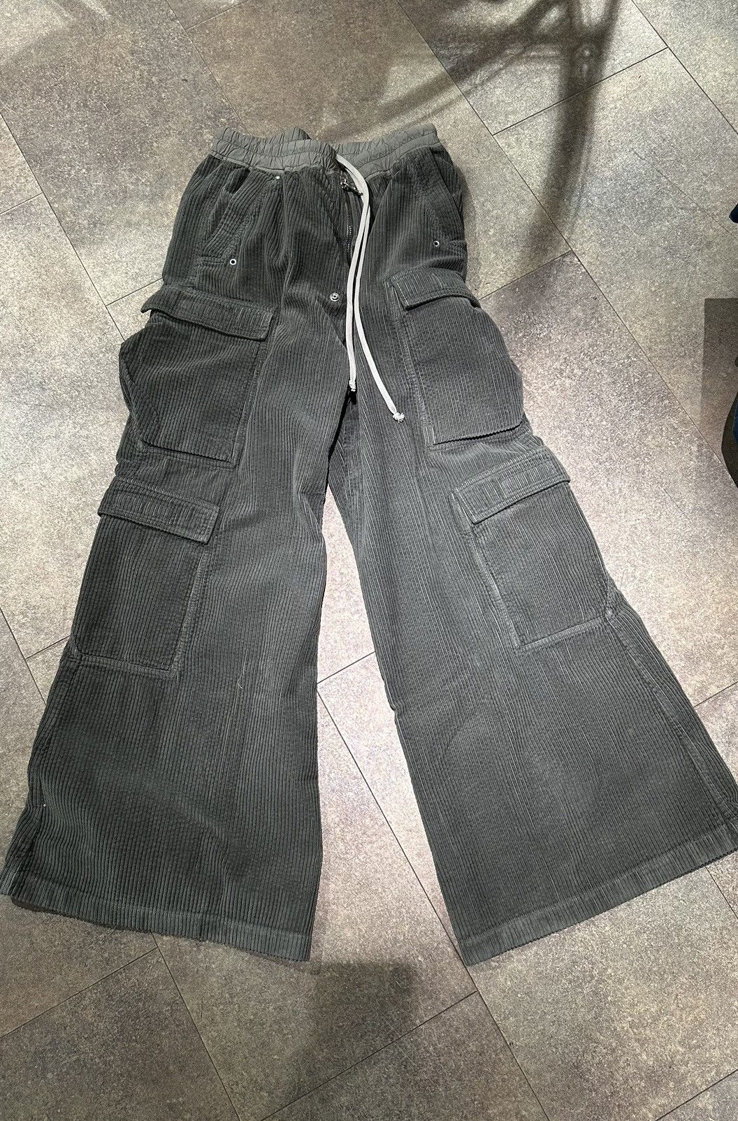 image of Rick Owens Drkshdw Double Cargo Jumbo Belas in Brown, Men's (Size 30)