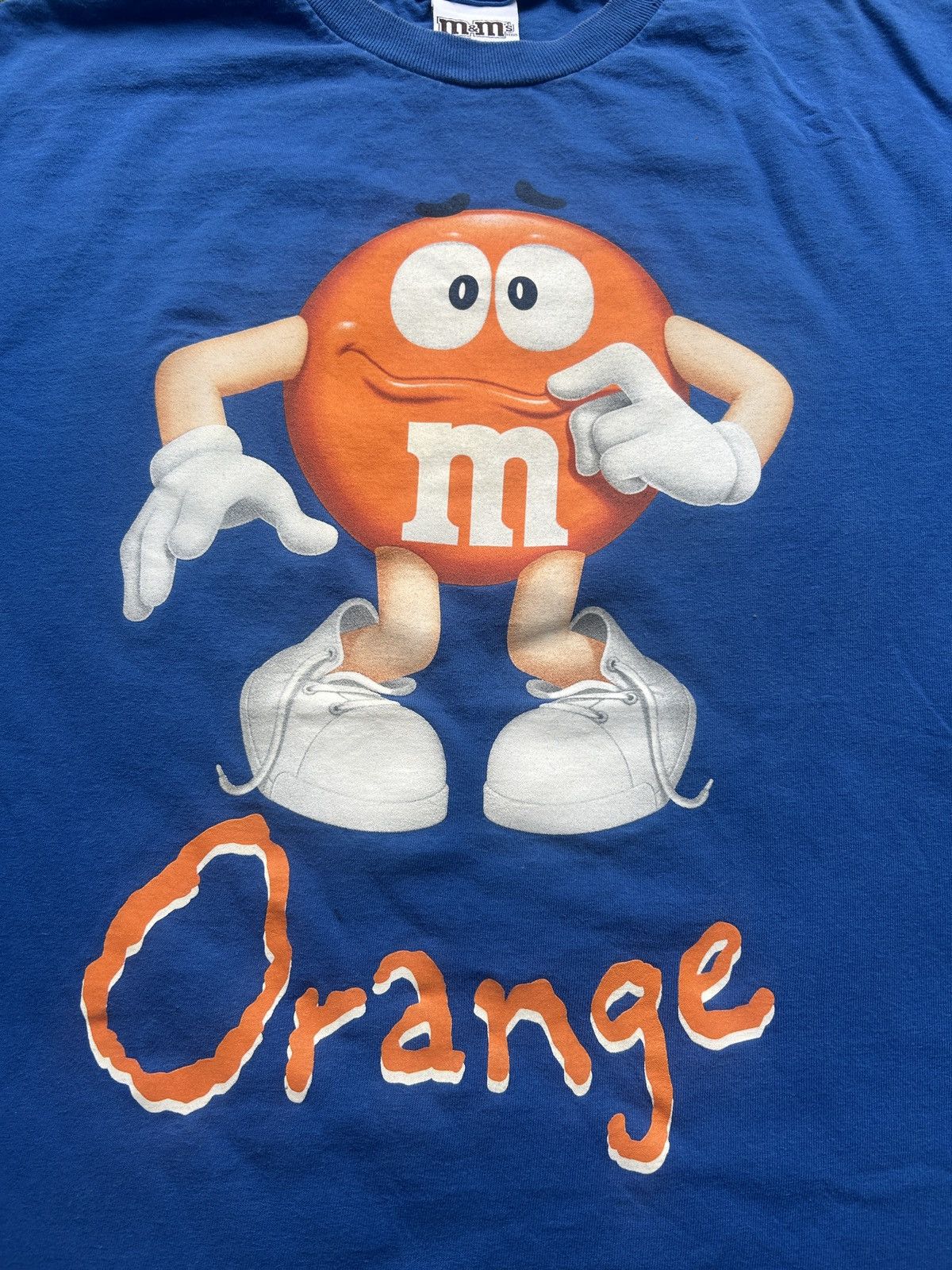 Vintage Vintage 00s M&M’s Orange Character Graphic T-Shirt Size US L / EU 52-54 / 3 - 2 Thumbnail