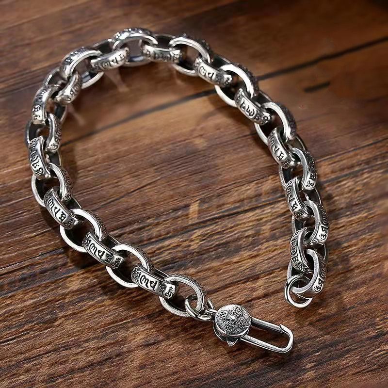 Jewelry S925 Six-Character Mantra Bracelet Size ONE SIZE - 8 Thumbnail