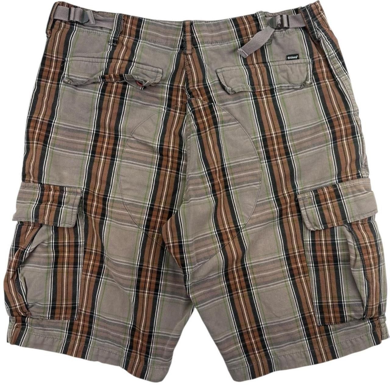 Stussy Vintage Stussy Plaid Shorts Grey/brown with plaid... Size US 34 / EU 50 - 1 Thumbnail