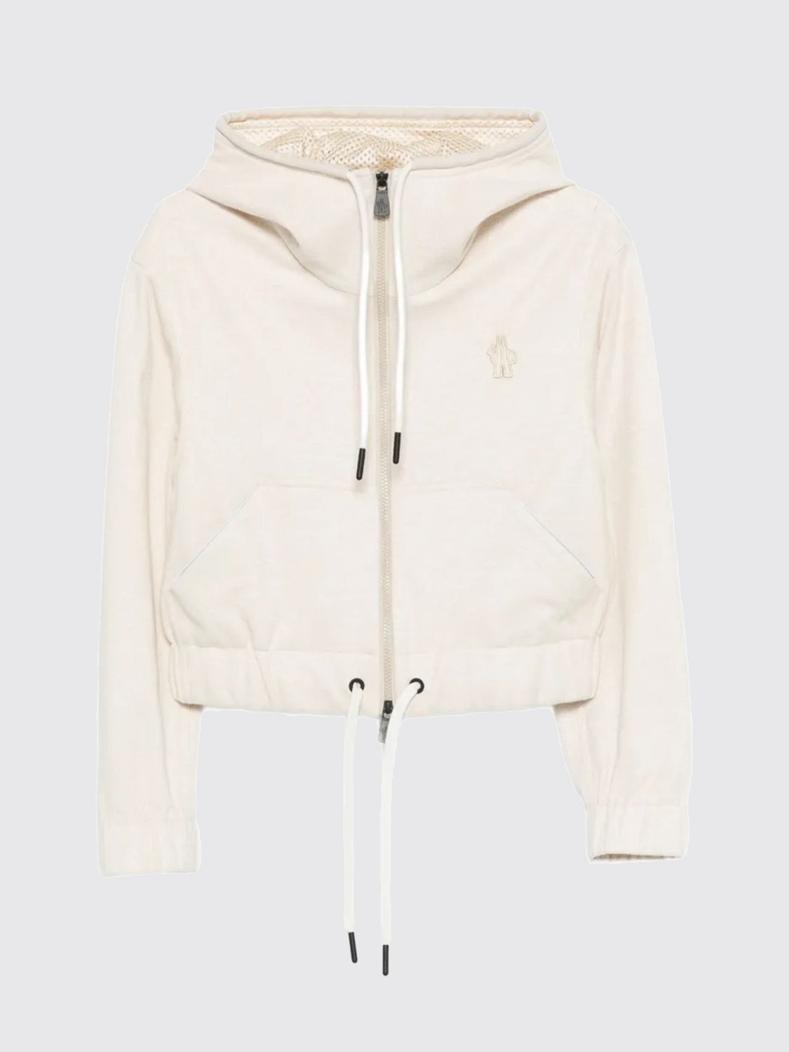 Moncler Moncler Sweatshirt Woman White Size L / US 10 / IT 46 - 1 Preview