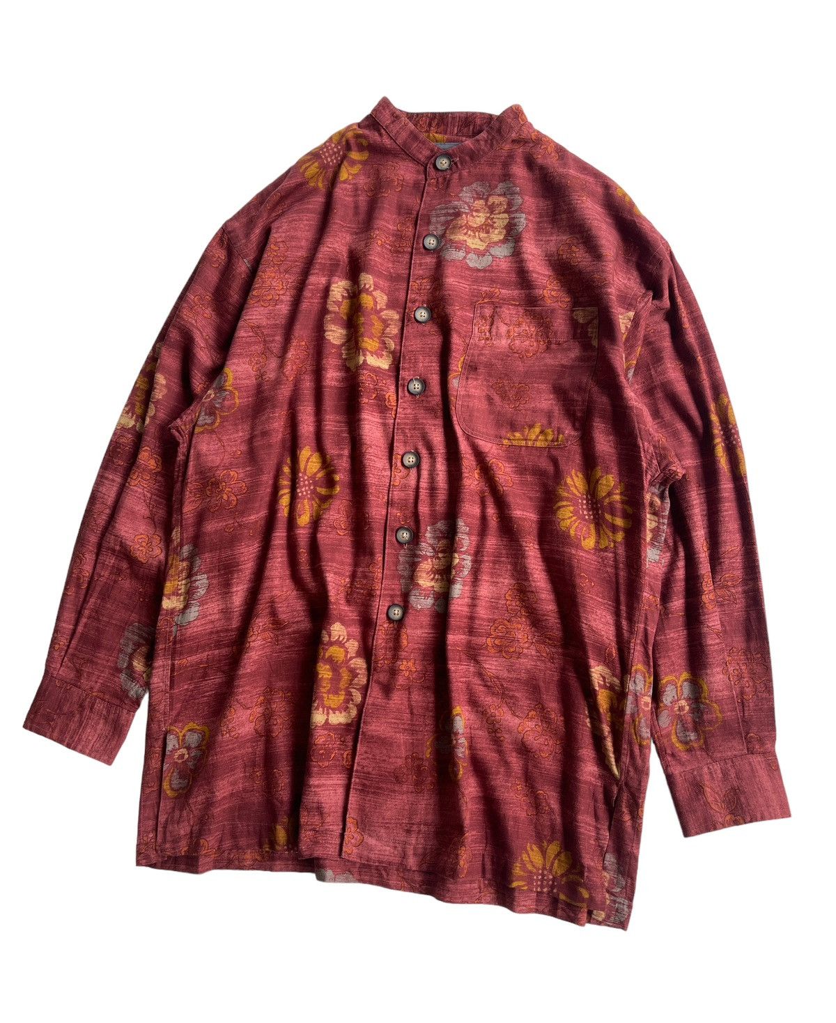Kenzo Vintage Kenzo Luxury Fullprint Shirt Size US XL / EU 56 / 4 - 2 Thumbnail