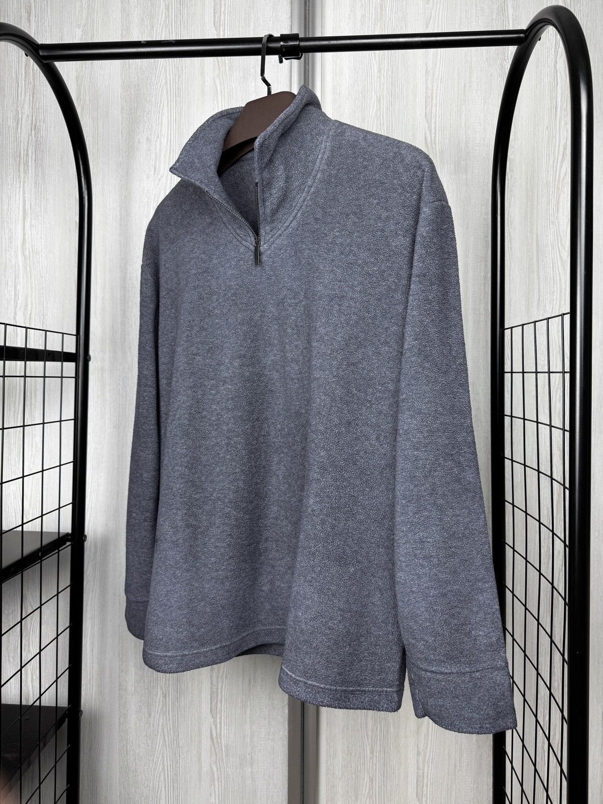 Ermenegildo Zegna Ermenegildo Zegna 1/4 Zip Polyester Viscose Pullover Jumper Size US L / EU 52-54 / 3 - 5 Thumbnail