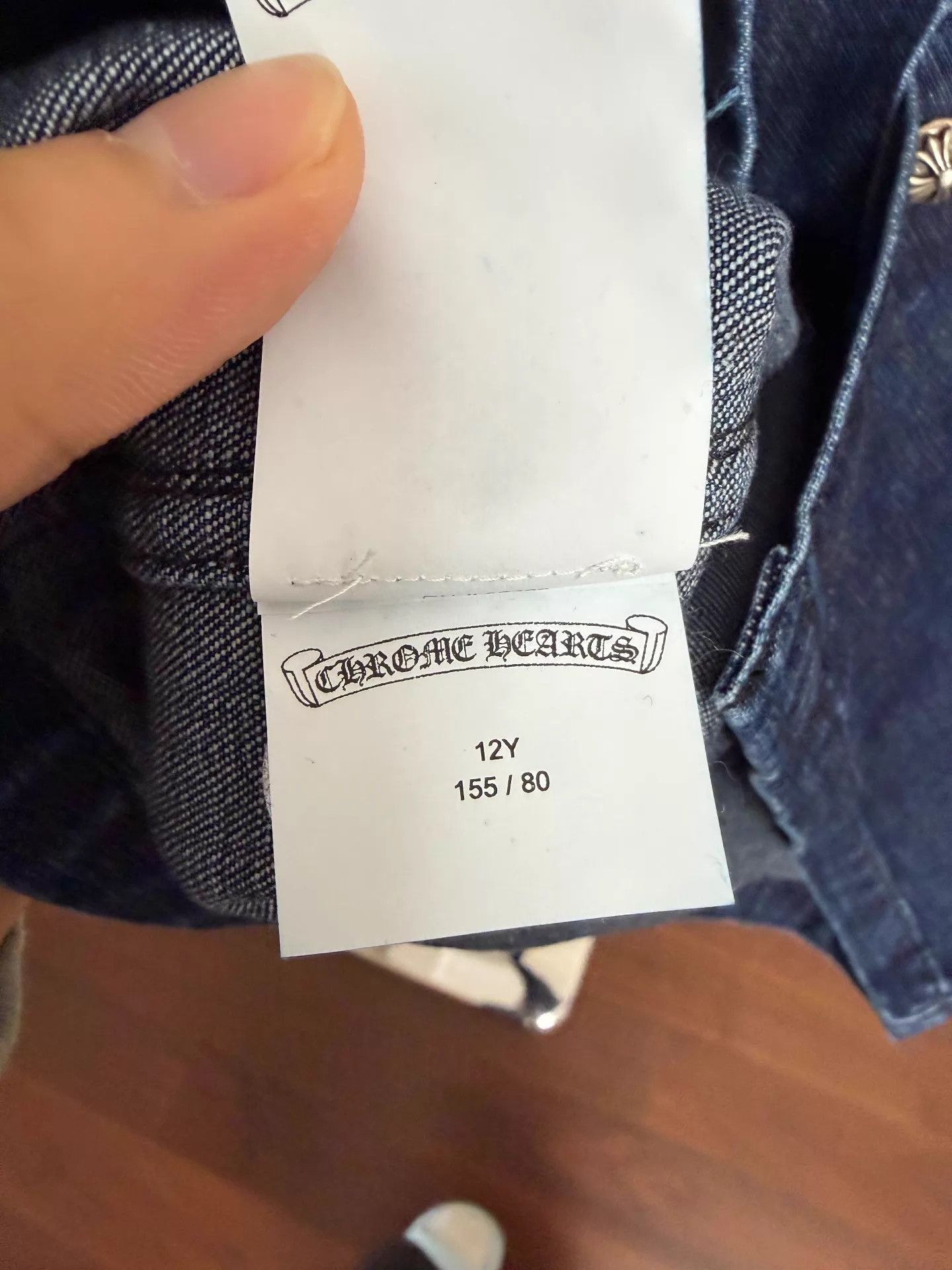 Chrome Hearts Chrome Hearts Work Dog Pocket Denim Shirt Kids 12Y New Size XXS / US 00 / IT 34 - 6 Thumbnail