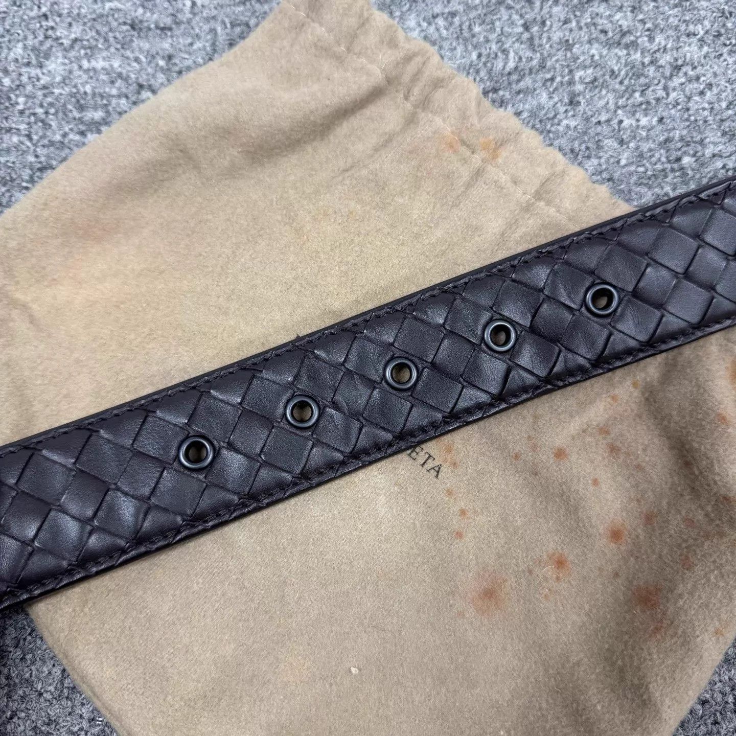 Bottega Veneta BOTTEGA VENETA Intrecciato Black Belt 99 New 95/38 Size ONE SIZE - 5 Thumbnail
