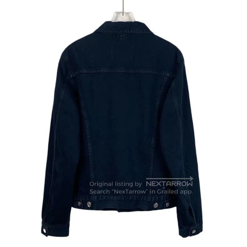 Acne Studios Acne Studios Dark Blue Cotton Lapel Long Sleeve Denim Jack Size US M / EU 48-50 / 2 - 2 Thumbnail