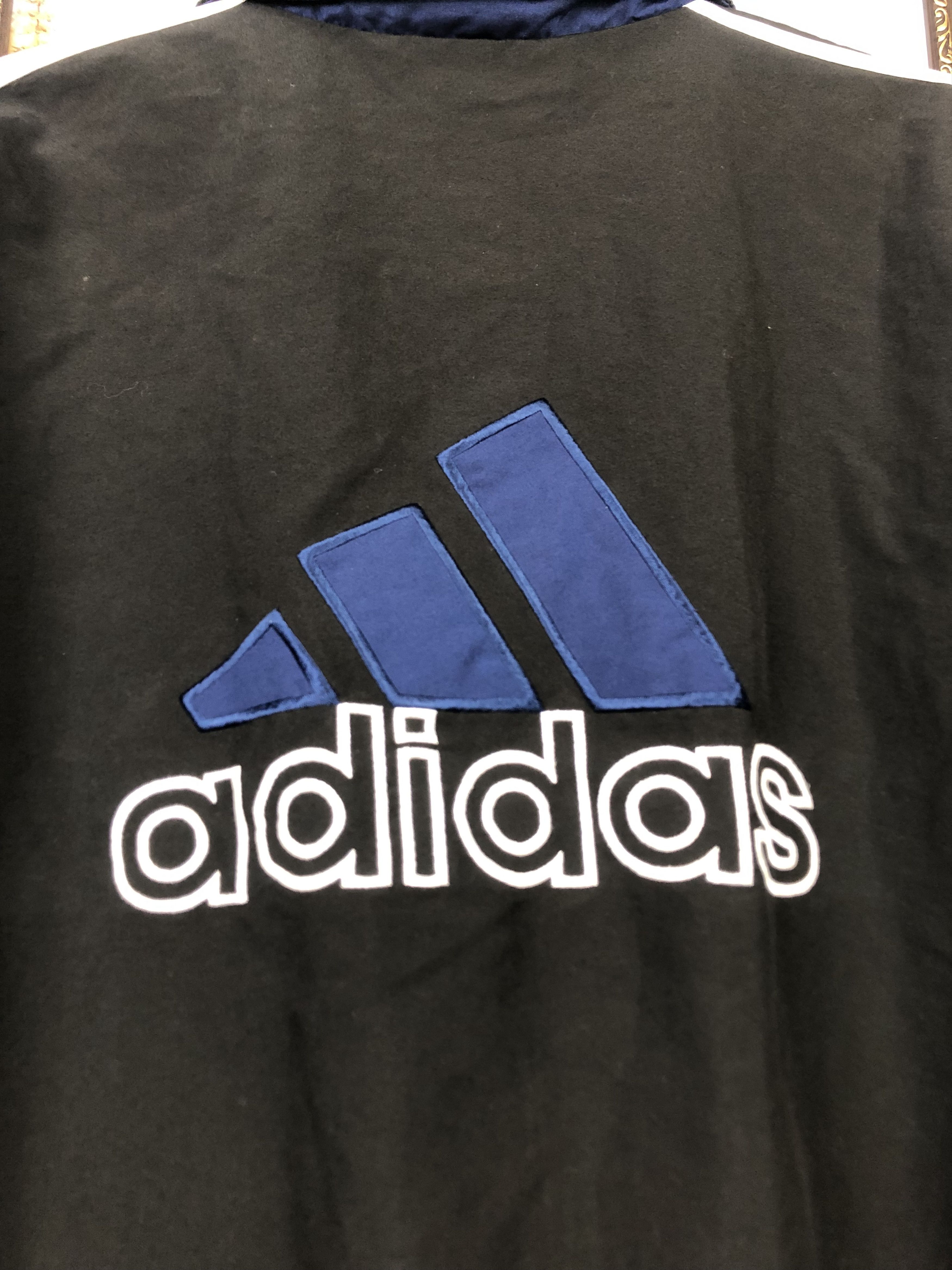 Adidas × Vintage Vintage Adidas Sweatshirt Big Logo Jacket Rare Hype Size US L / EU 52-54 / 3 - 14 Thumbnail