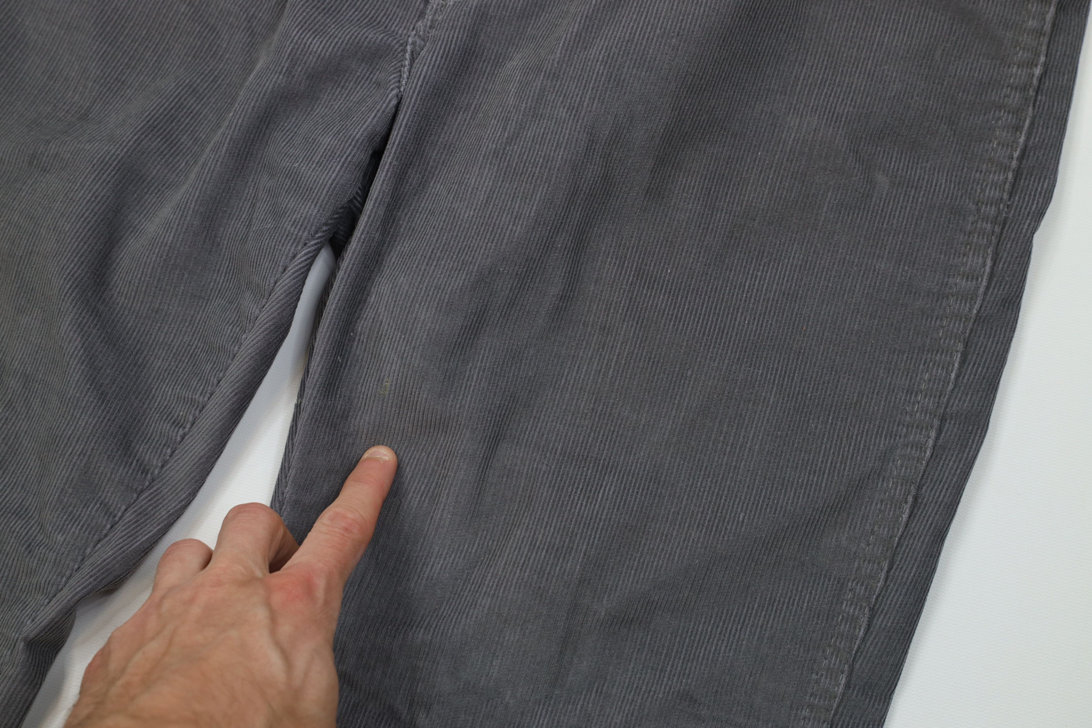Vintage Vintage 70s Streetwear Straight Leg Corduroy Pants Gray USA Size US 38 / EU 54 - 7 Thumbnail