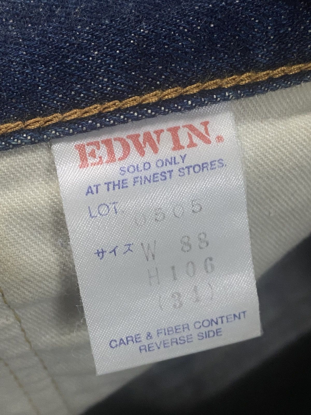 Edwin Vintage 90s Edwin 505 Selvedge Straight Jeans wide leg Size US 36 / EU 52 - 18 Thumbnail
