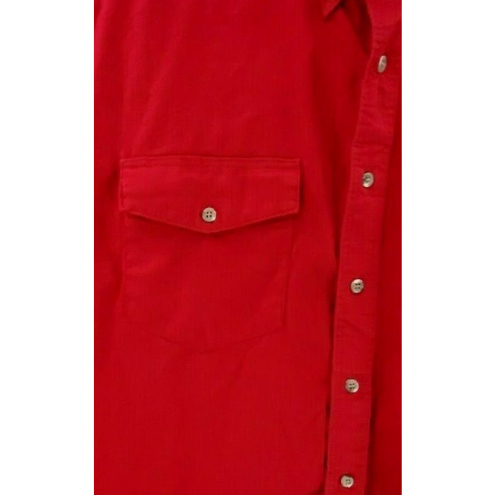 Wrangler WRANGLER Mens Size 18-36 X-Long Red Button Up Western Long Sleeve Shirt Size US XXL / EU 58 / 5 - 3 Thumbnail