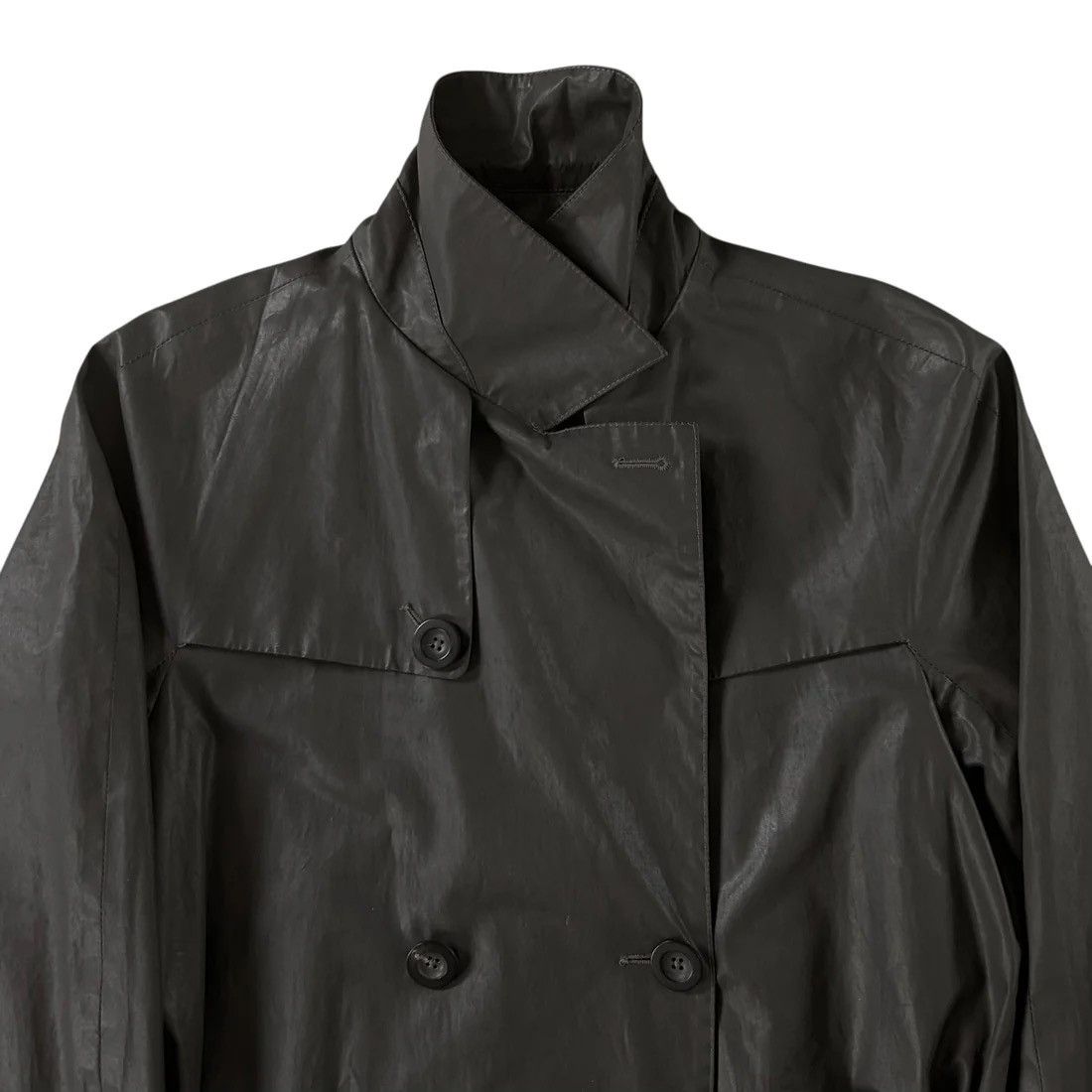 Jil Sander Jil Sander Waxed Trench Coat - SS08 Size US M / EU 48-50 / 2 - 5 Thumbnail
