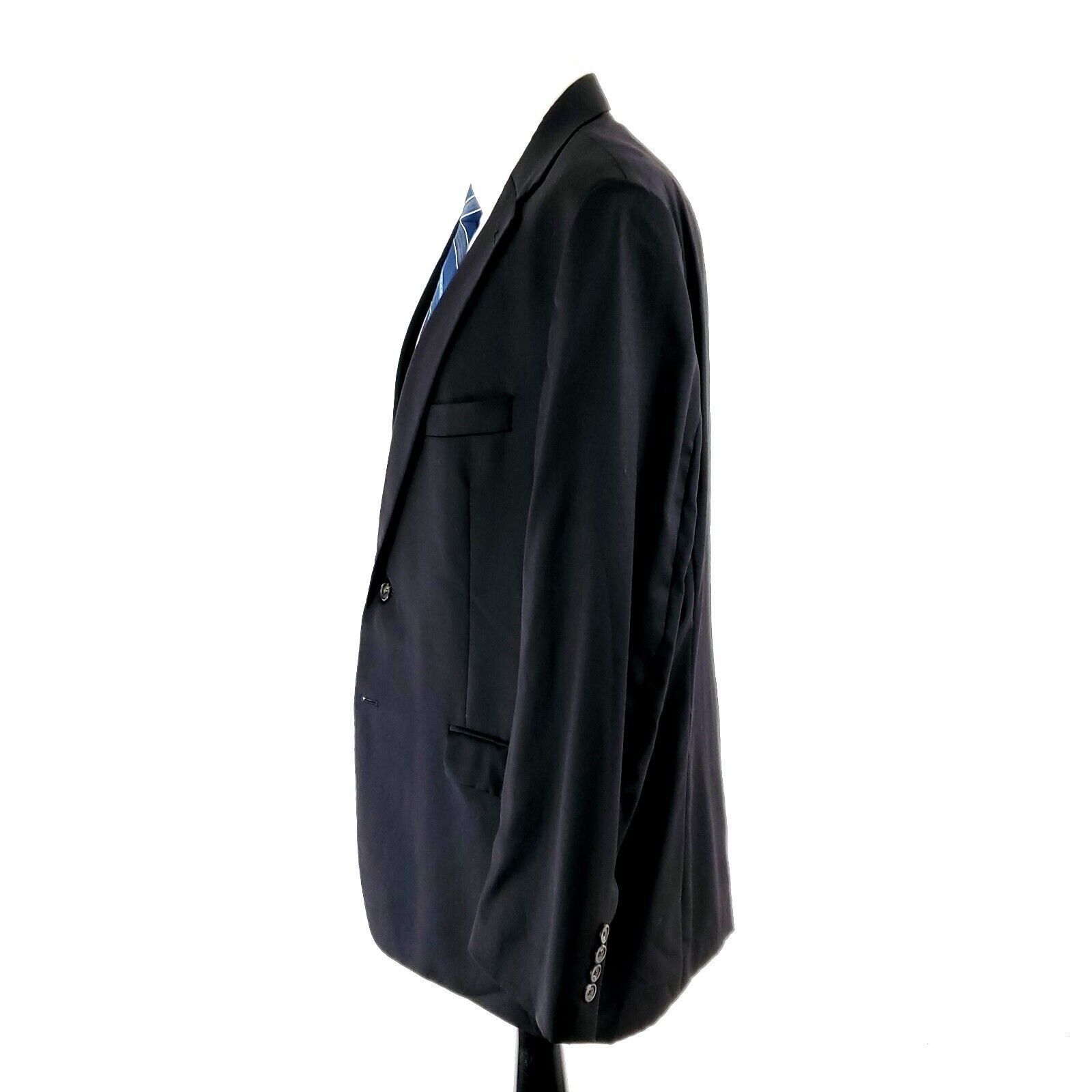Lauren Ralph Lauren Lauren Ralph Lauren Wool 2 Button Blazer 44L Black Tagged 46 Size 44L - 4 Thumbnail
