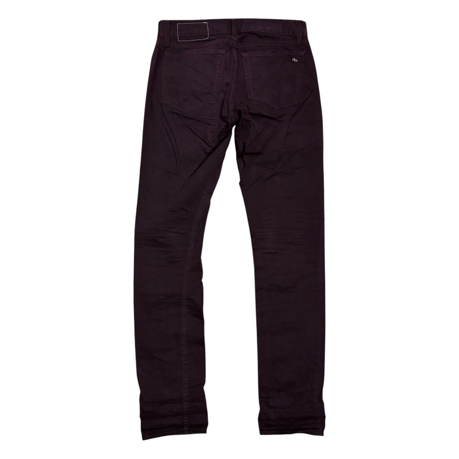 Rag & Bone RAG & BONE Wine Slim Luxury Cotton Denim Jeans Womens 30x34 Size 30" / US 8 / IT 44 - 4 Thumbnail