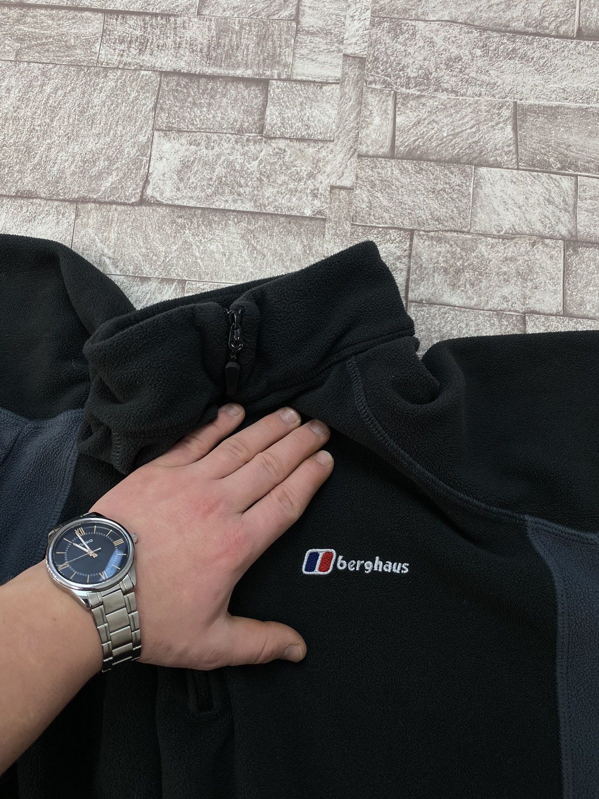 Berghaus × Japanese Brand × Mountain Hardwear Berghaus Black Quarter Zip Techwear Fleece Men’s XXl Size US XL / EU 56 / 4 - 10 Thumbnail