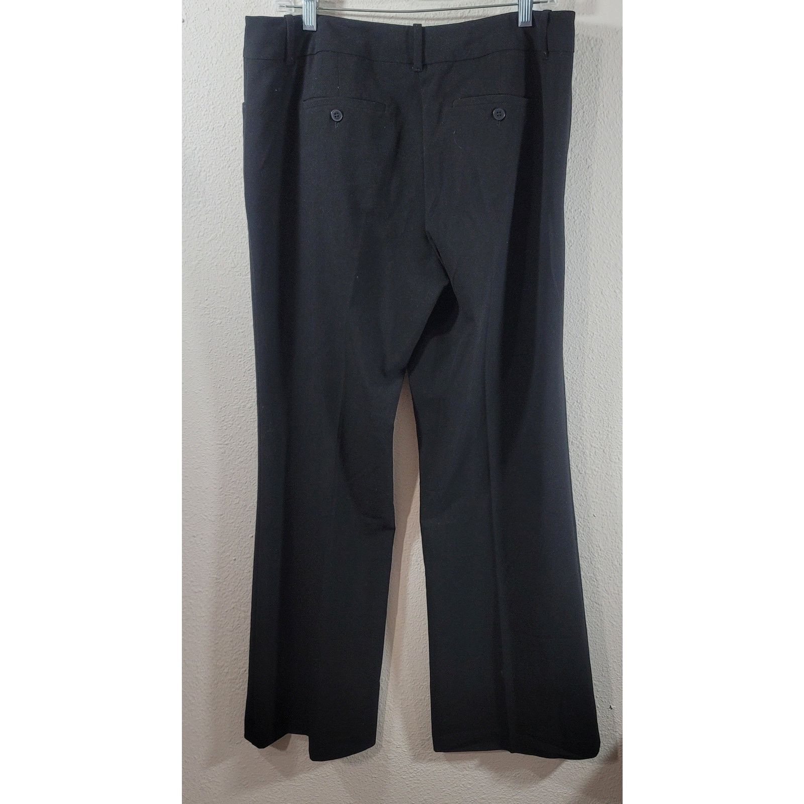 Other New York & Co Black Stretch Flat Front Pants 12A Lightweight Size 34" / US 12 / IT 48 - 2 Thumbnail