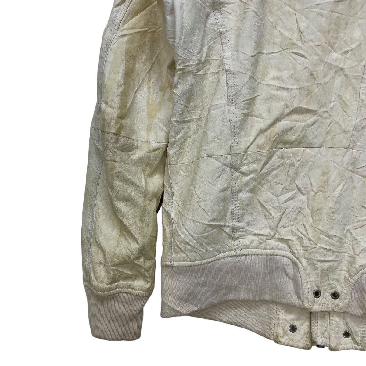 Diesel Genuine Leather Jacket By Diesel Industry Hooded Jacket Size S / US 4 / IT 40 - 7 Thumbnail