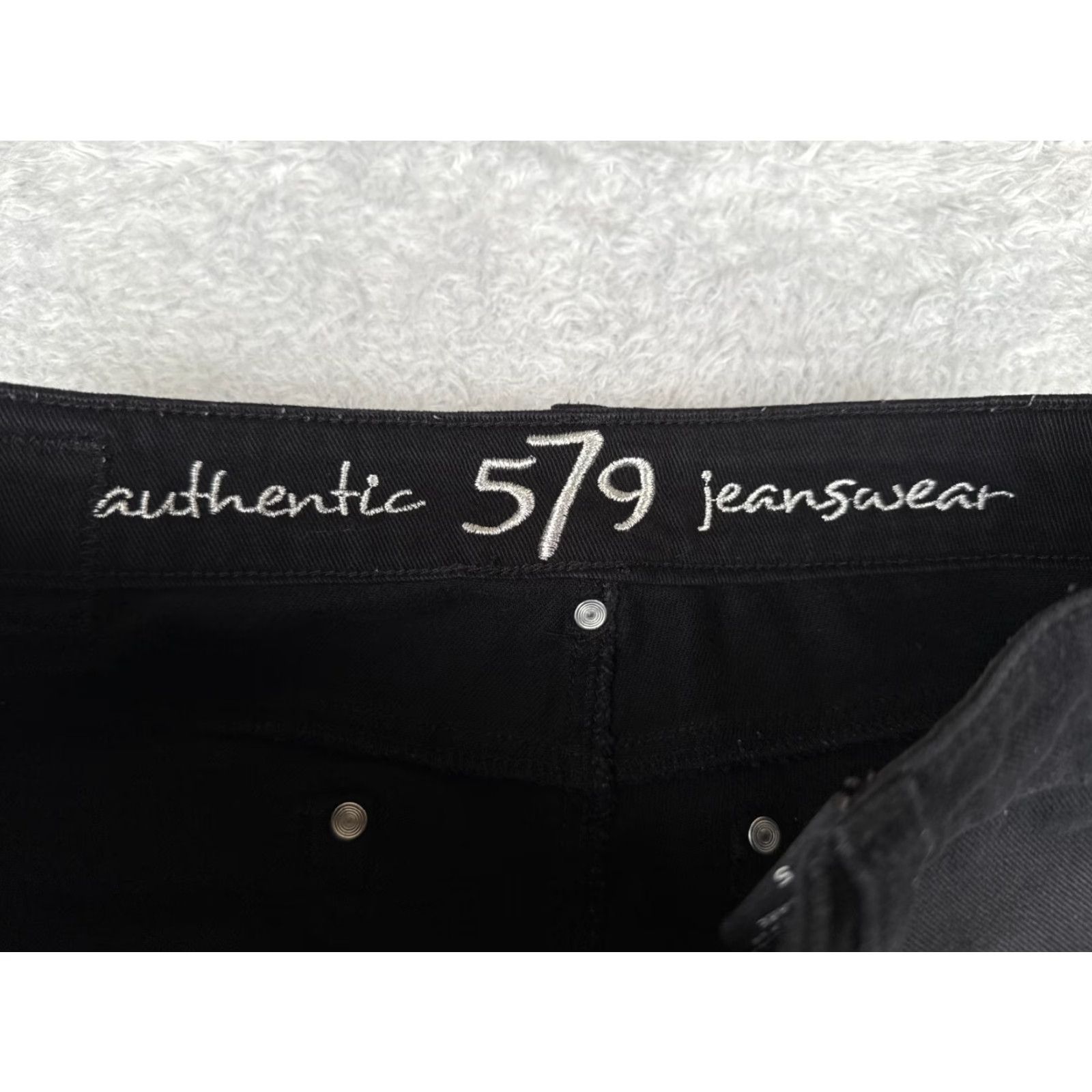 Vintage Authentic 579 Jeans Jeanswear Jeans Skinny Low Rise Black 28x28 Women's Juniors 28 in Cotton Denim 5-Pocket Design 90s Retro Designer Men's/Women's? Size 27" / US 4 / IT 40 - 6 Thumbnail