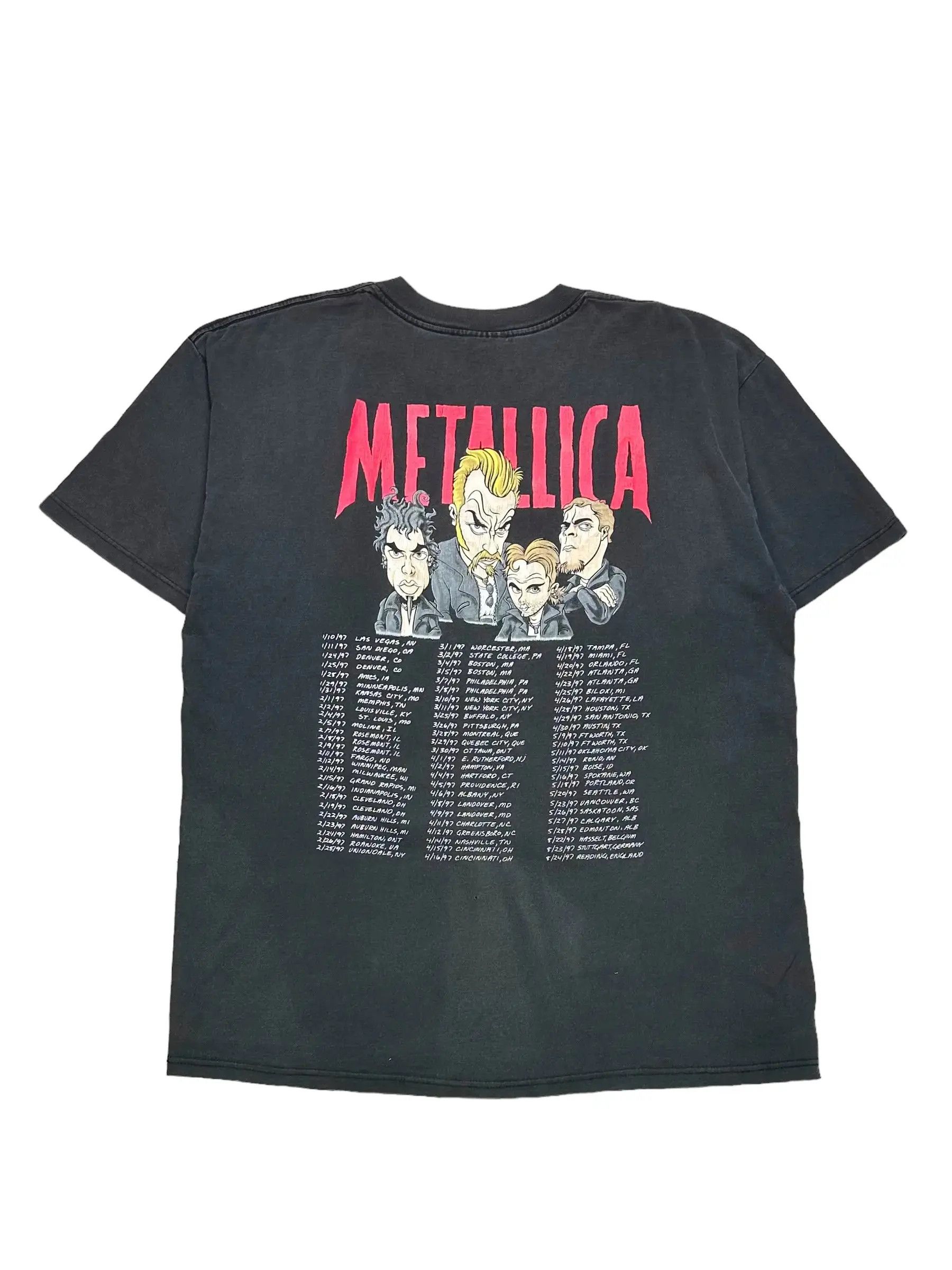 Band Tees Metallica ‘96 World Tour vintage rockband t-shirt Size US XL / EU 56 / 4 - 2 Thumbnail