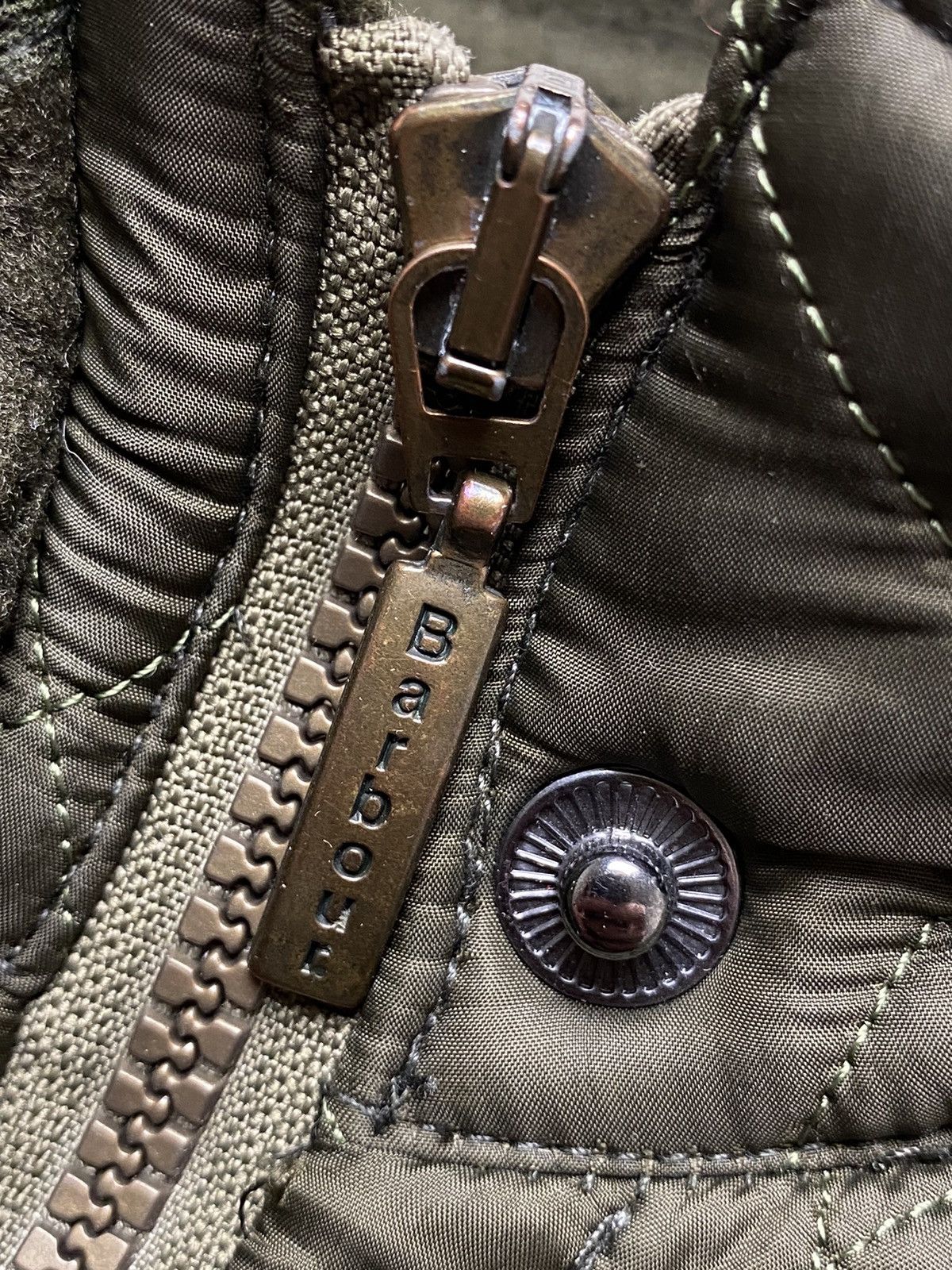 Barbour × Vintage BARBOUR QUAIL-LADIES QUILTED JACKET-OLIVE LUXURY Size L / US 10 / IT 46 - 3 Thumbnail