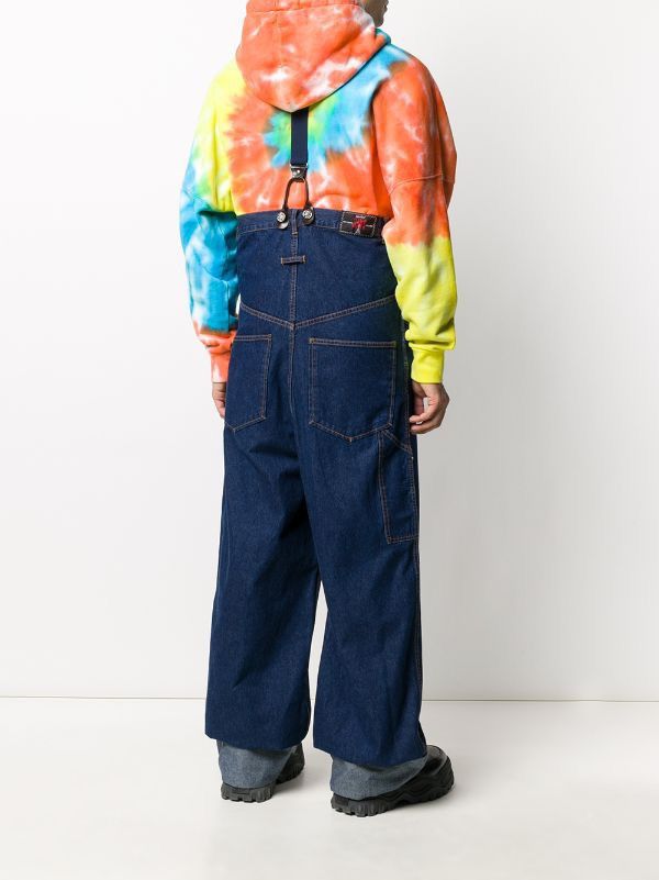 Gaultier Homme Objet S/S 1993 Jean Paul Gaultier High Rise Jumpsuit Denim Size US 34 / EU 50 - 22 Thumbnail