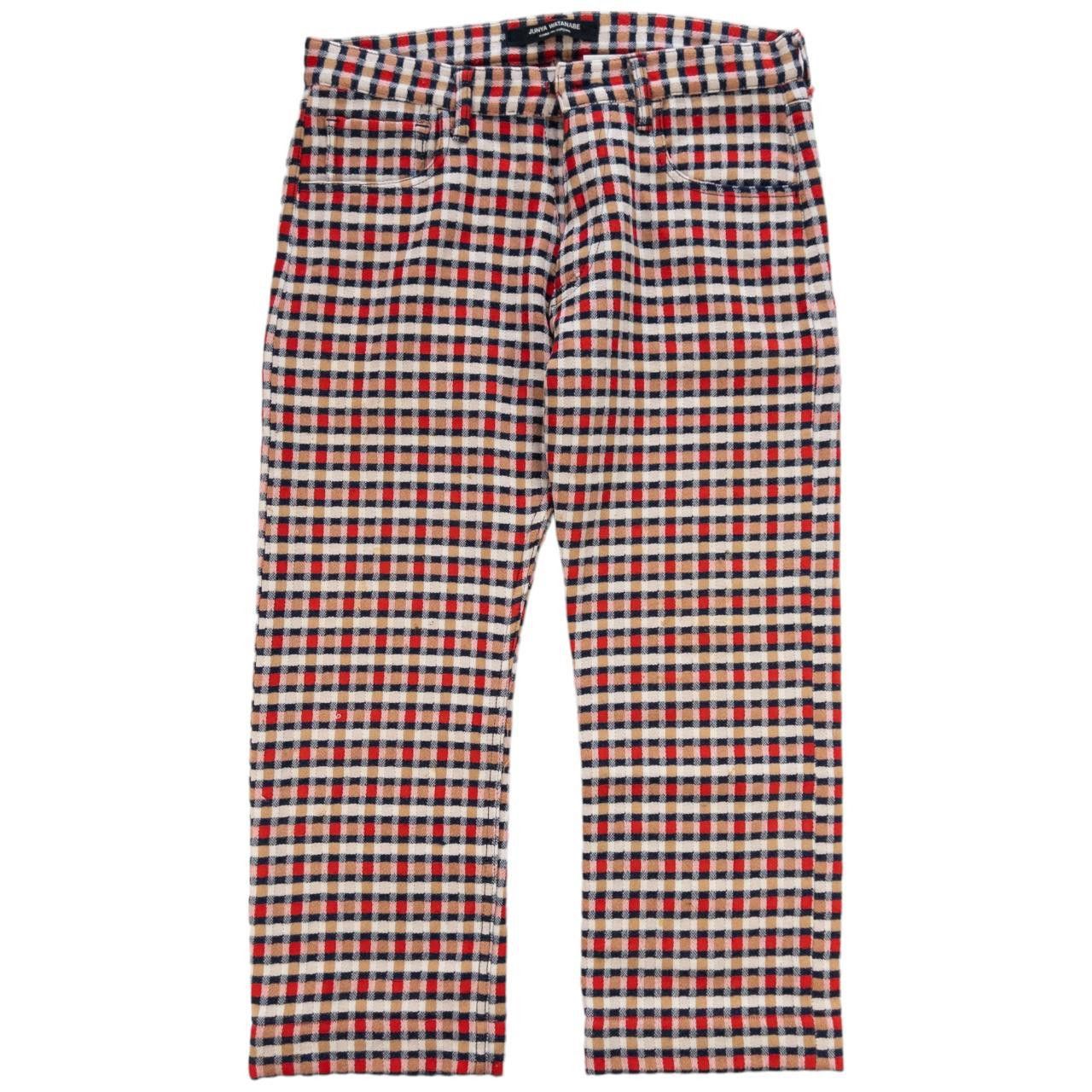 Junya Watanabe Vintage Junya Watanabe Wool Check 3/4 Length Trousers Size M Size US 32 / EU 48 - 1 Thumbnail