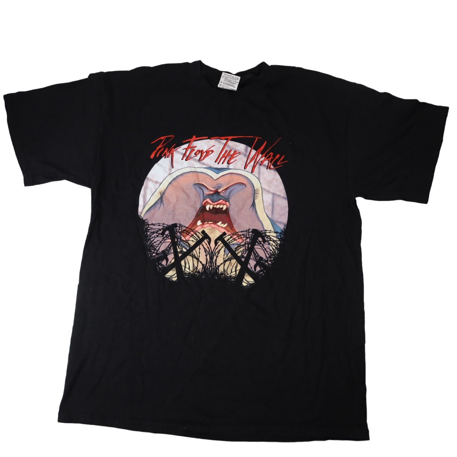 image of Band Tees x Pink Floyd Vintage 1999 Pink Floyd The Wall Graphic T Shirt in Black, Men's (Size XL)