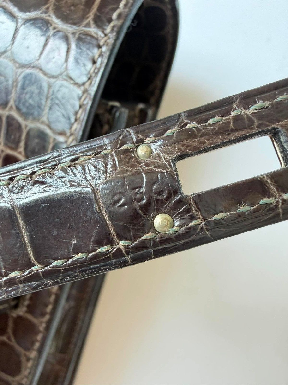 Hermes Hermes Kelly 2013 Depeches Exotic Crocodile Briefcase Bag Size ONE SIZE - 16 Thumbnail