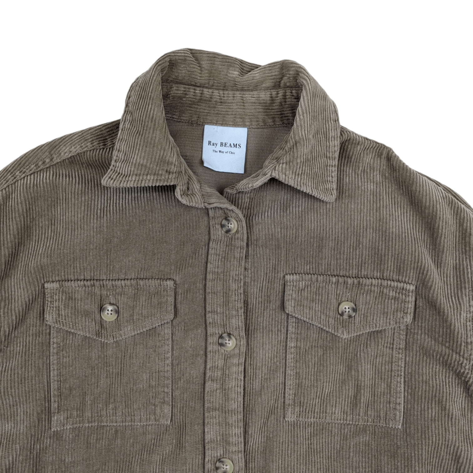 Beams Plus RAY BEAMS Corduroy Button Up Shirt Flannel Cowboy Style Size L / US 10 / IT 46 - 4 Thumbnail