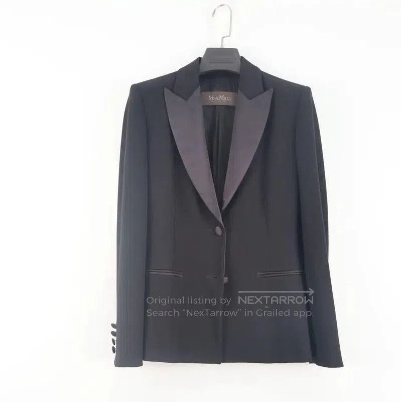 Max Mara MaxMara Black Women's Jacket for Spring/Fall . Size S / US 4 / IT 40 - 1 Thumbnail