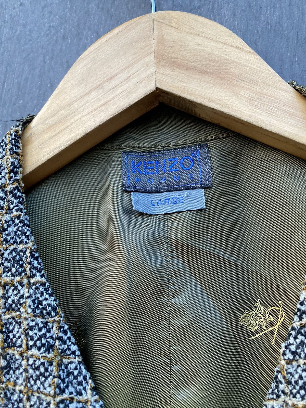 Kenzo Kenzo Homme Vintage classic tweed vest size L Size US L / EU 52-54 / 3 - 6 Thumbnail