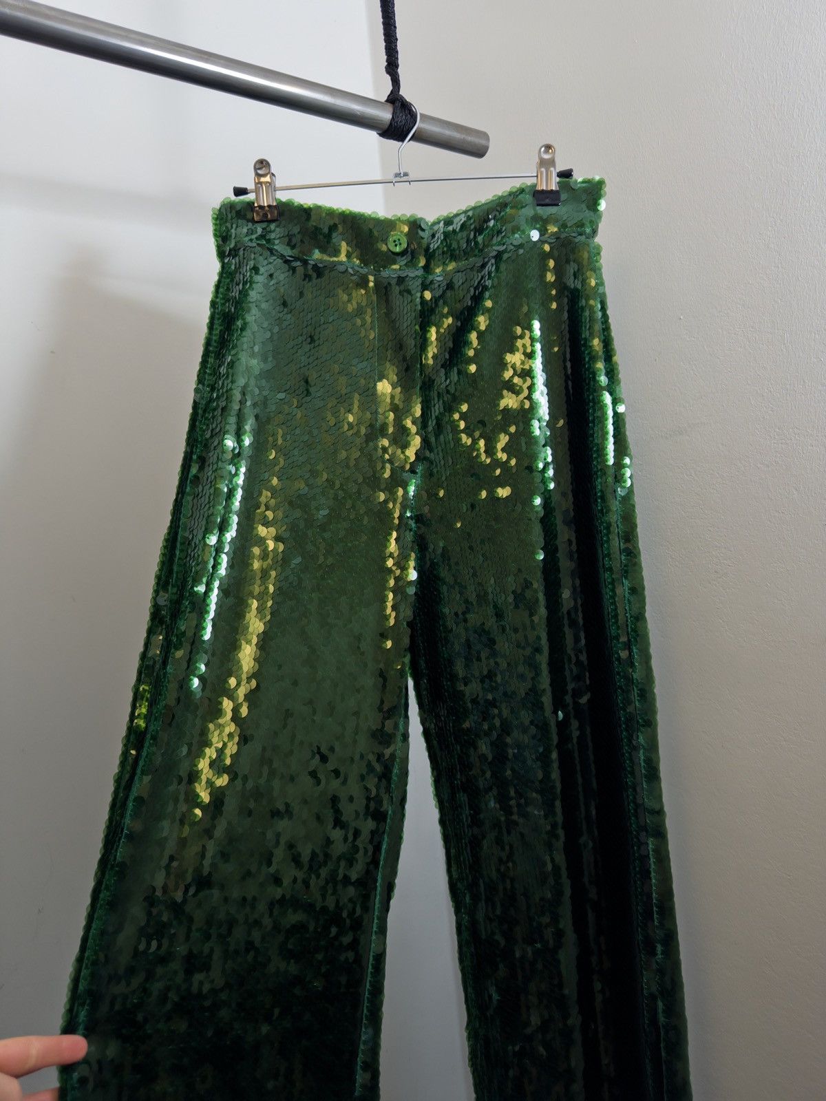 Gucci La Veste x Gucci Vault Green Sequin Pants – Limited Edition Size 26" / US 2 / IT 38 - 3 Thumbnail