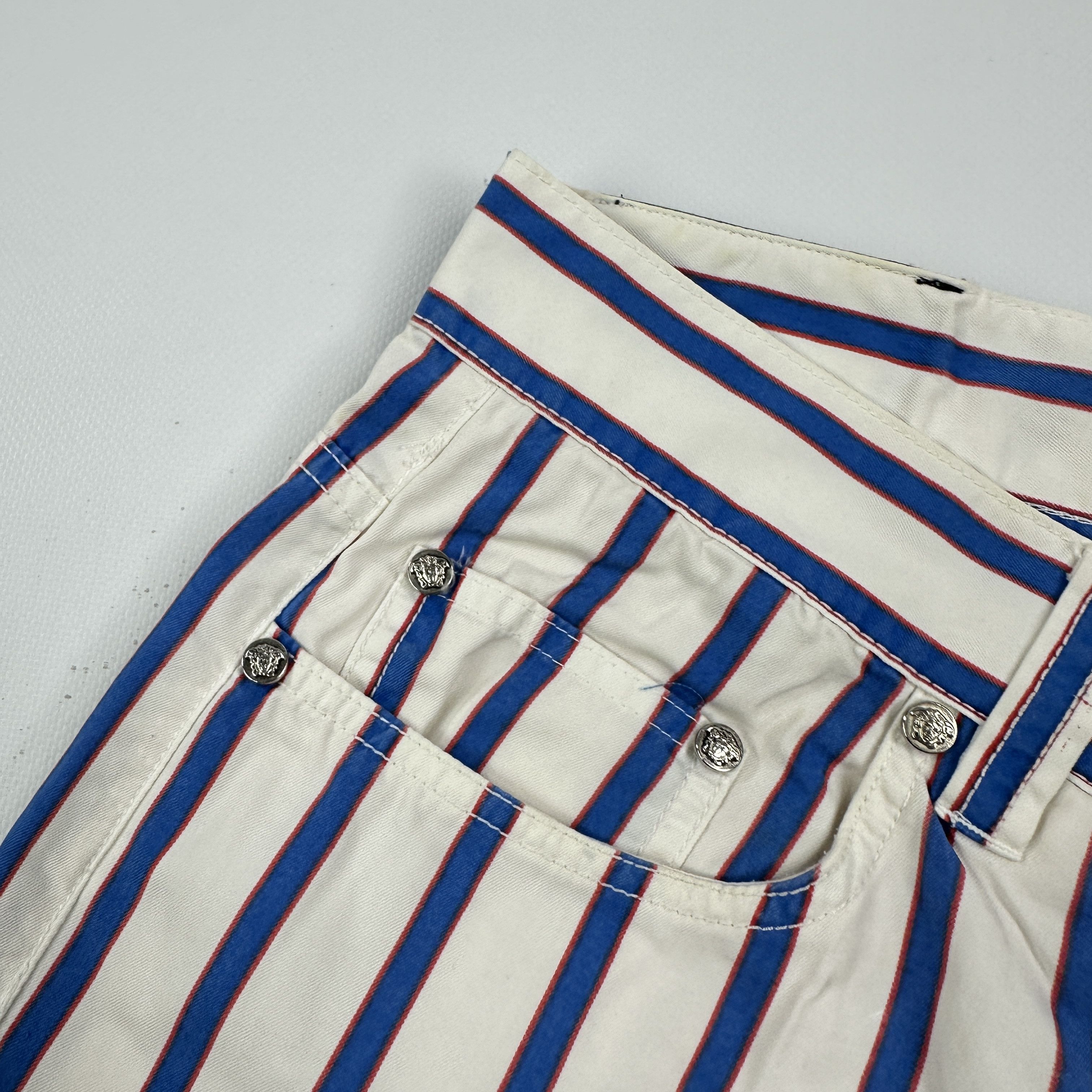 Versace Jeans Couture Pantaloni Versace Jeans Couture A Righe – 44 IT Size US 30 / EU 46 - 2 Thumbnail