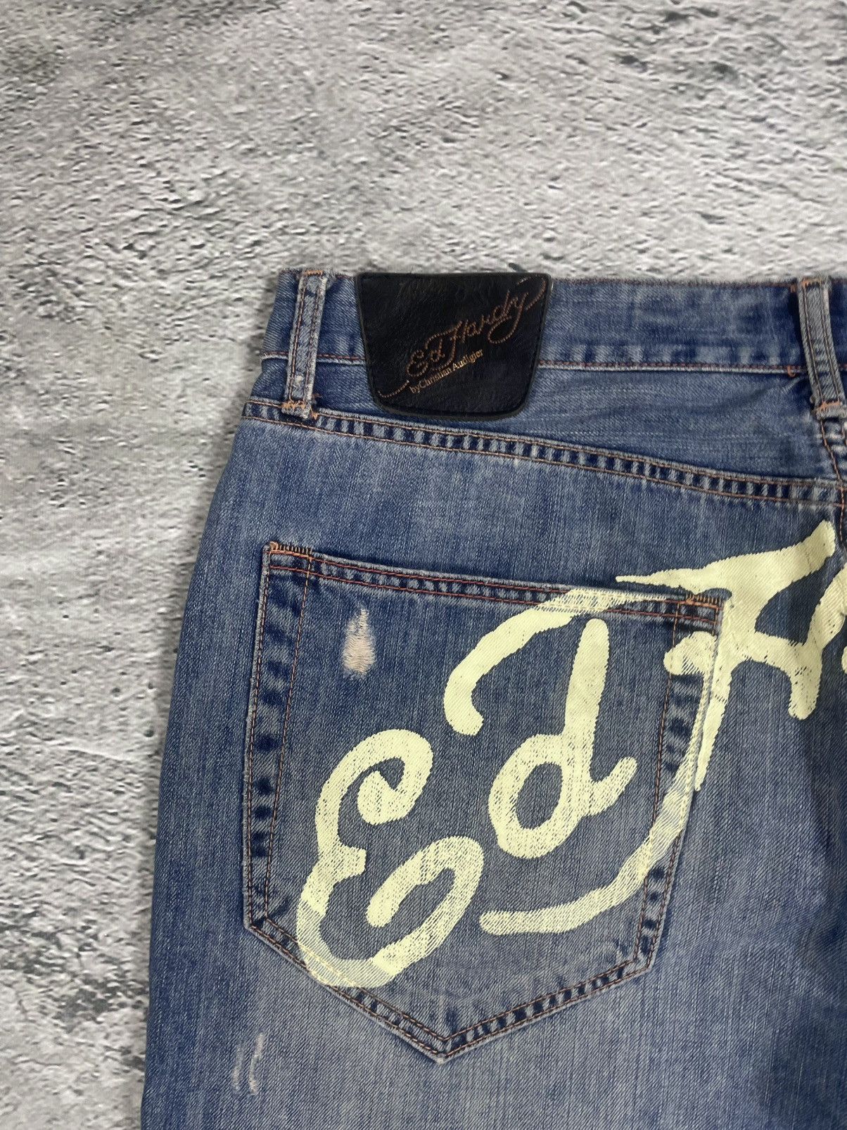 Ed Hardy Ed Hardy Christian Audigier vintage jeans big logo pants Size US 40 / EU 56 - 3 Thumbnail