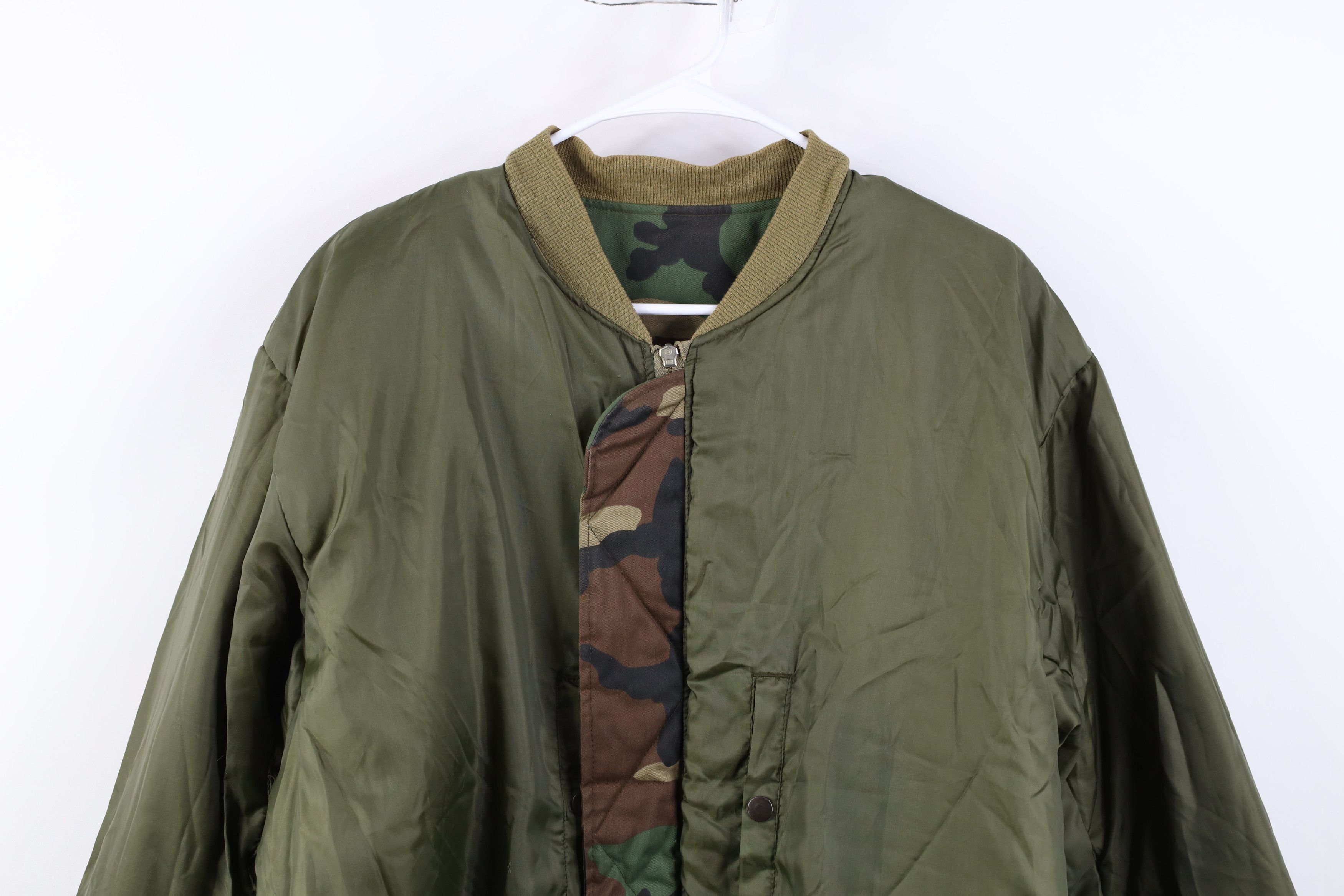 Vintage Vintage 90s Streetwear Reversible Camouflage Bomber Jacket Size US XXL / EU 58 / 5 - 14 Thumbnail