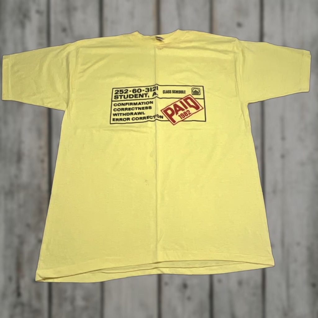 1982 University of Milwaukee Vintage T Shirt Men’s XL Single Stitch NWT Stains